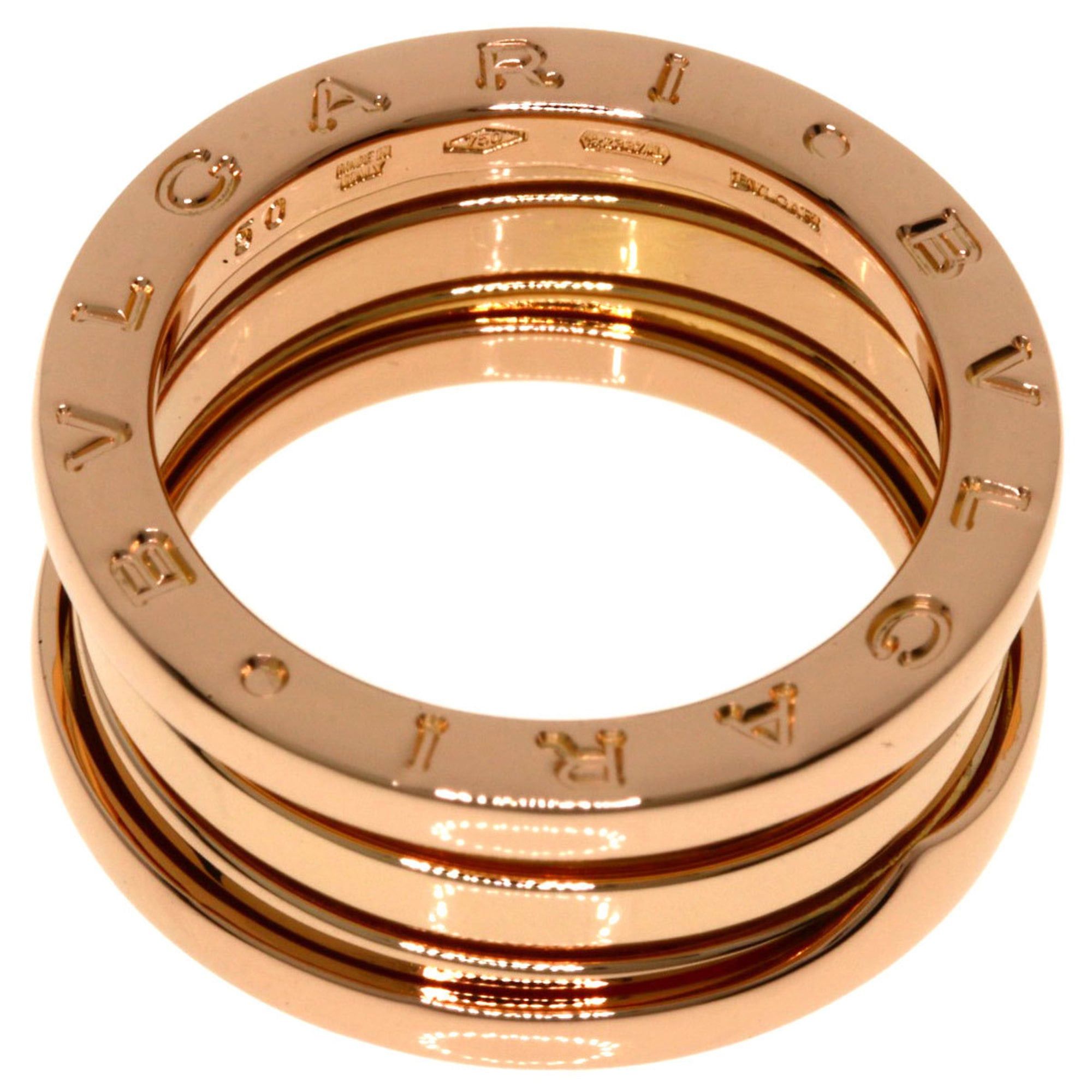 Bvlgari BVLGARI B-zero1 2-band ring #50, 18K pink gold, women's. Size ONE SIZE - 4 Thumbnail