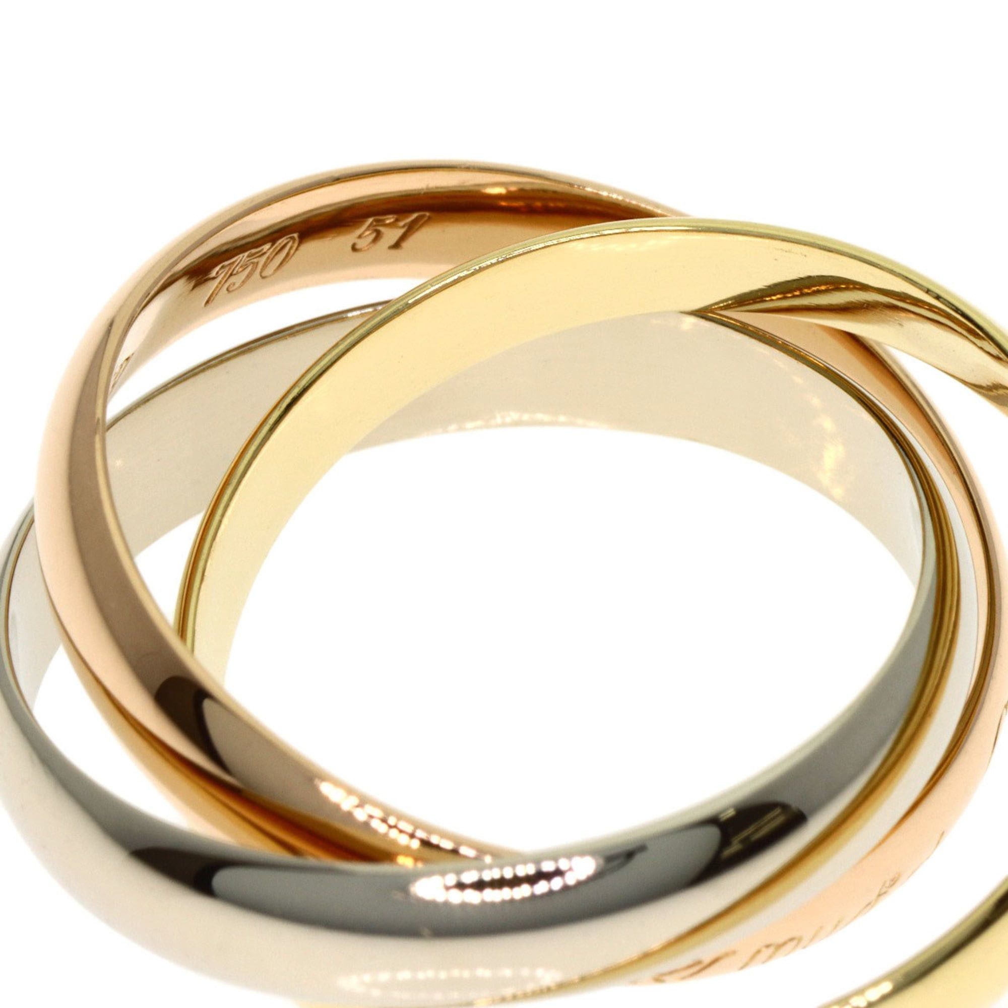 Cartier Cartier Trinity #51 Ring - 18K Yellow Gold/18K Pink White Gold Women's CARTIER Size ONE SIZE - 6 Thumbnail