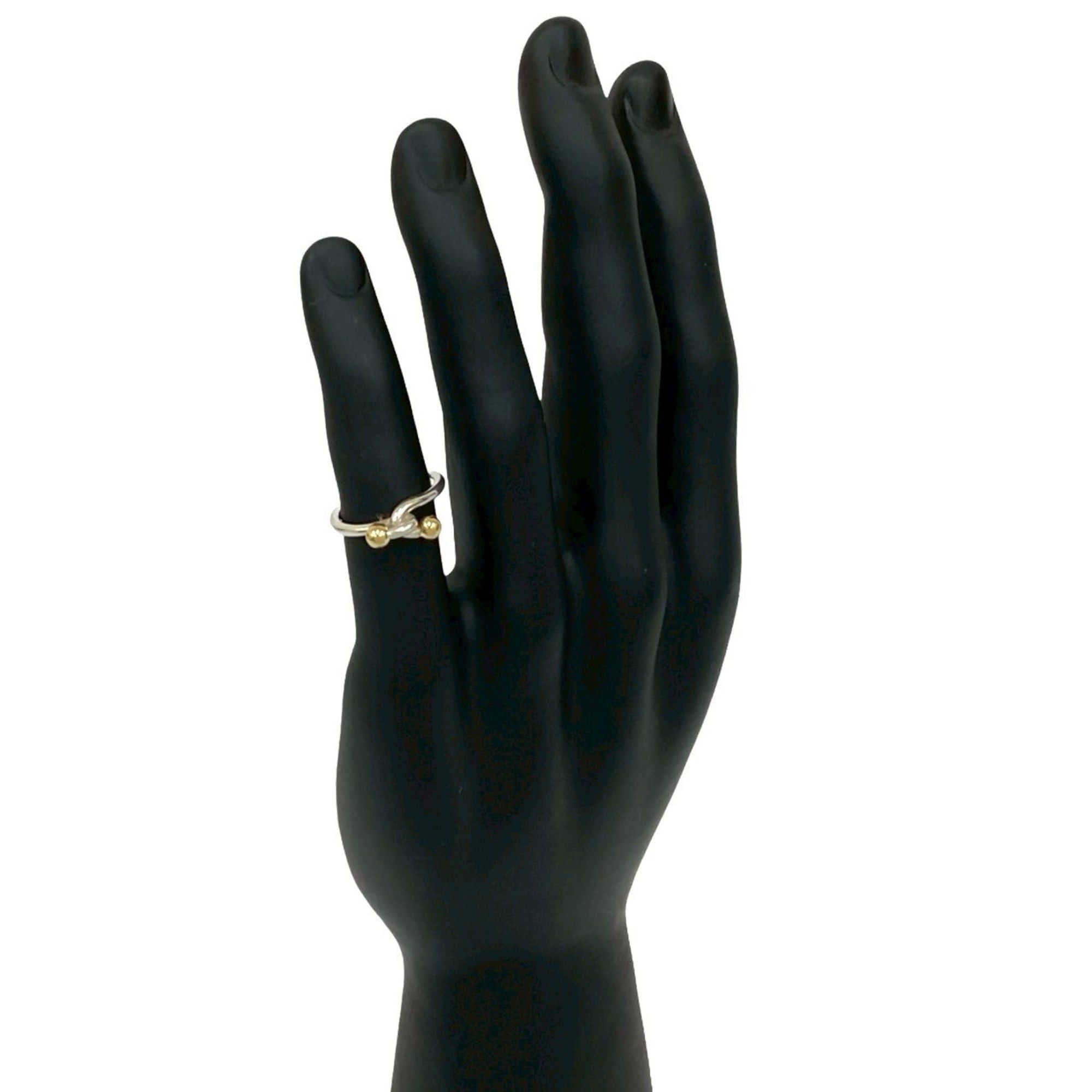 Tiffany & Co. TIFFANY&Co. Tiffany Love Knot Ring, Sterling Silver 925 and 18K Yellow Gold, Size 9, 29259 Size ONE SIZE - 2 Thumbnail