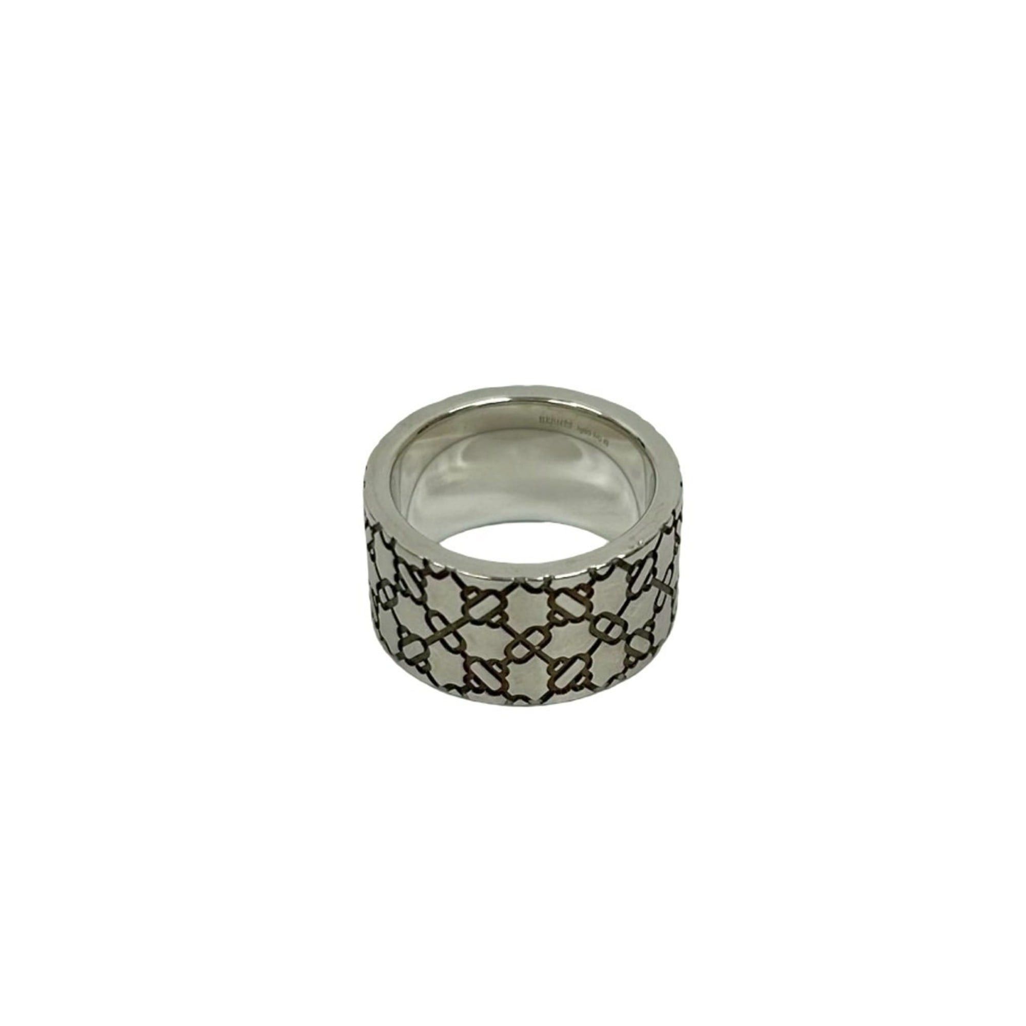 Hermes HERMES Chaine d'Ancre Attelage Ring, Sterling Silver 925, Size 9, Women's, Silver, Item No. 70548 Size ONE SIZE - 5 Thumbnail