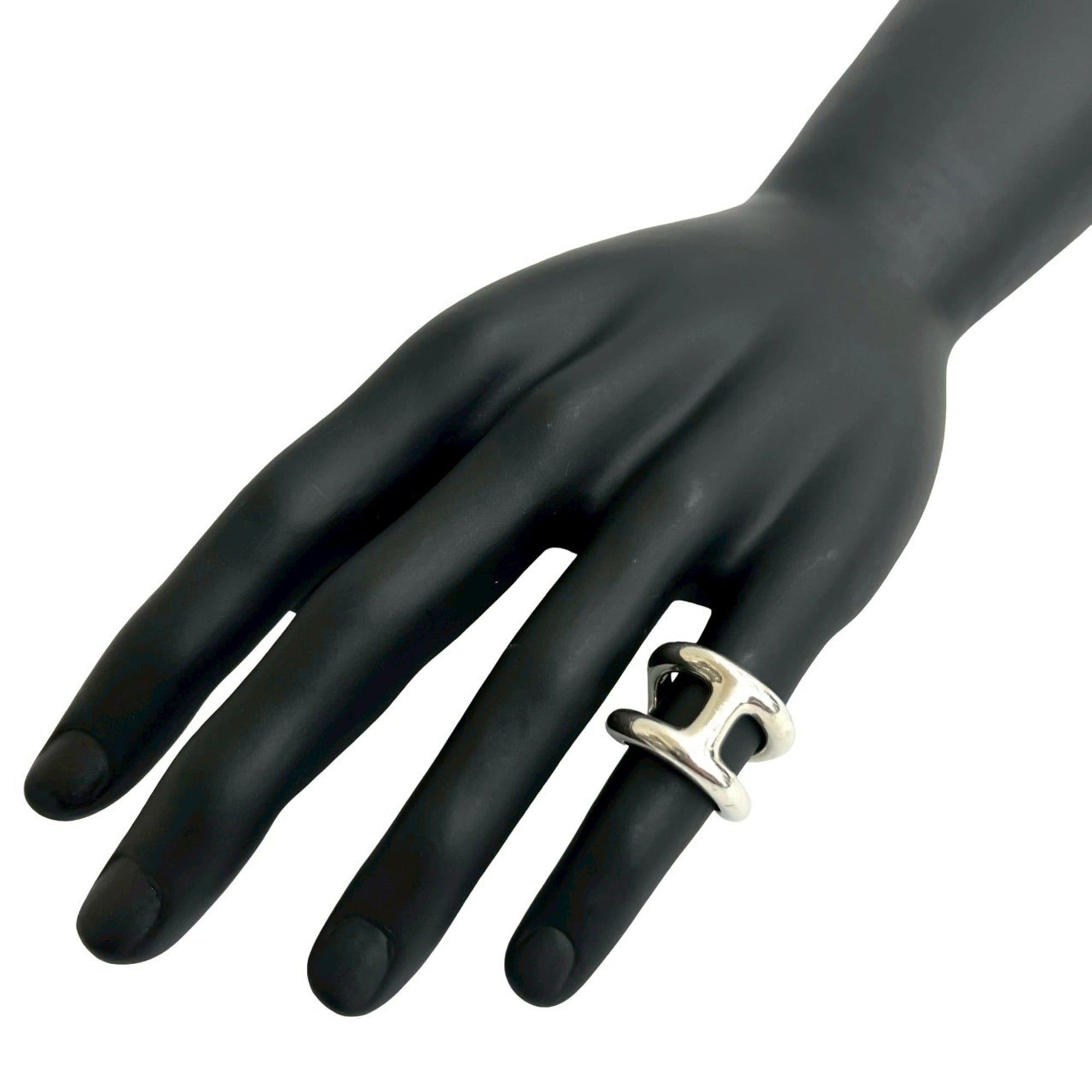 Hermes HERMES Osmos Sterling Silver 925 Ring, Size 9, Women's Jewelry, Item No. 28739 Size ONE SIZE - 2 Thumbnail