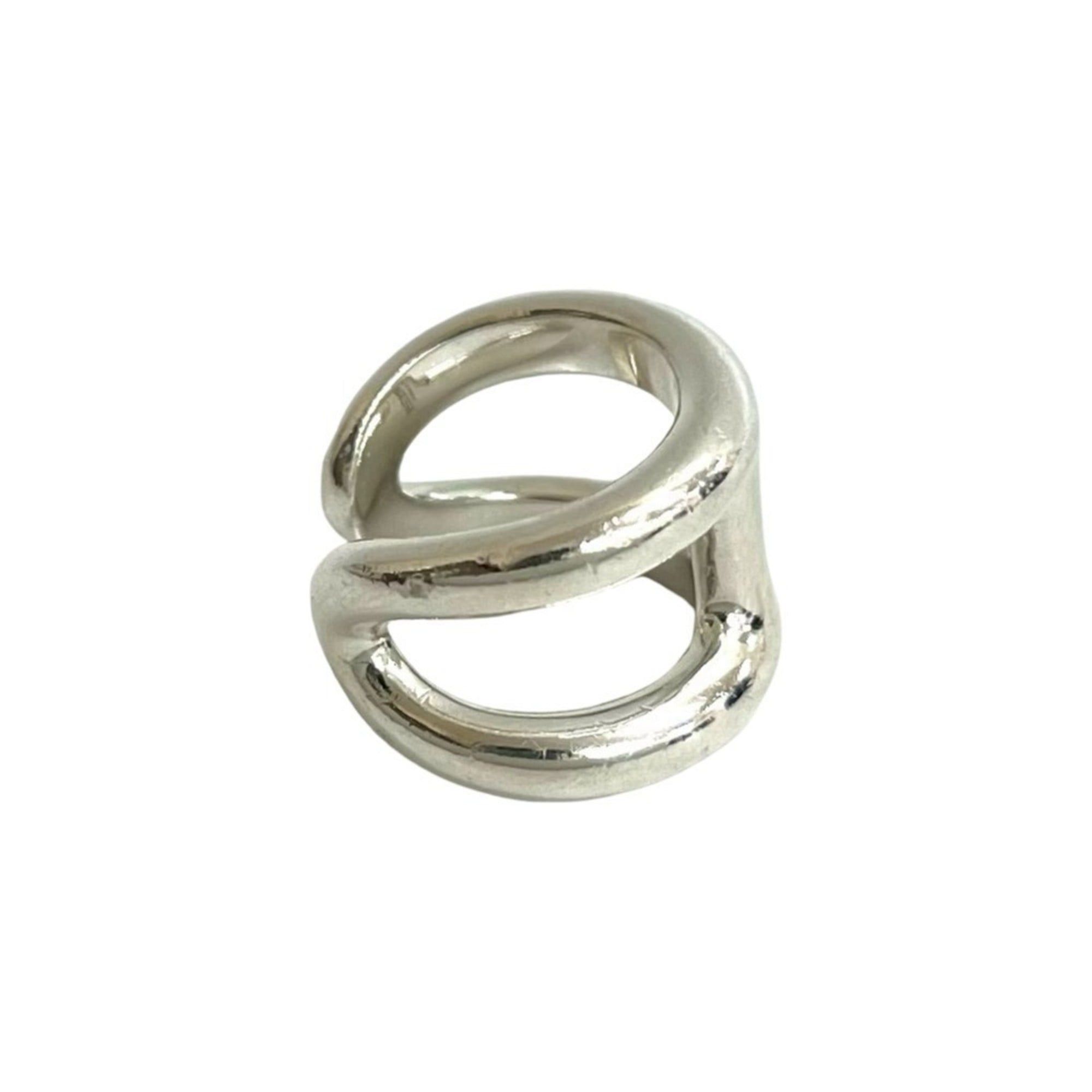 Hermes HERMES Osmos Sterling Silver 925 Ring, Size 9, Women's Jewelry, Item No. 28739 Size ONE SIZE - 4 Thumbnail