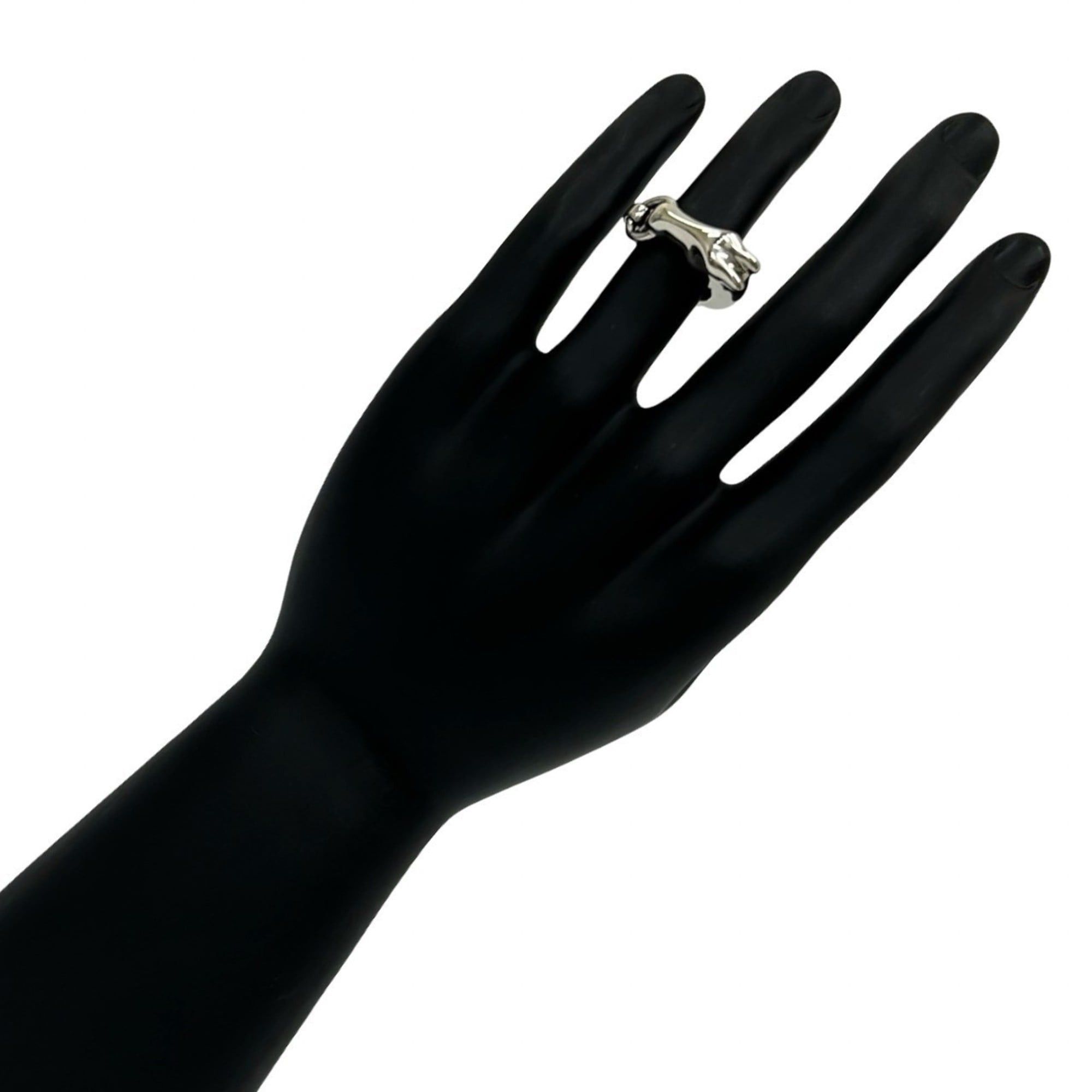 Hermes HERMES Galop Ring, Sterling Silver 925, Size 14, 70616 Size ONE SIZE - 2 Thumbnail