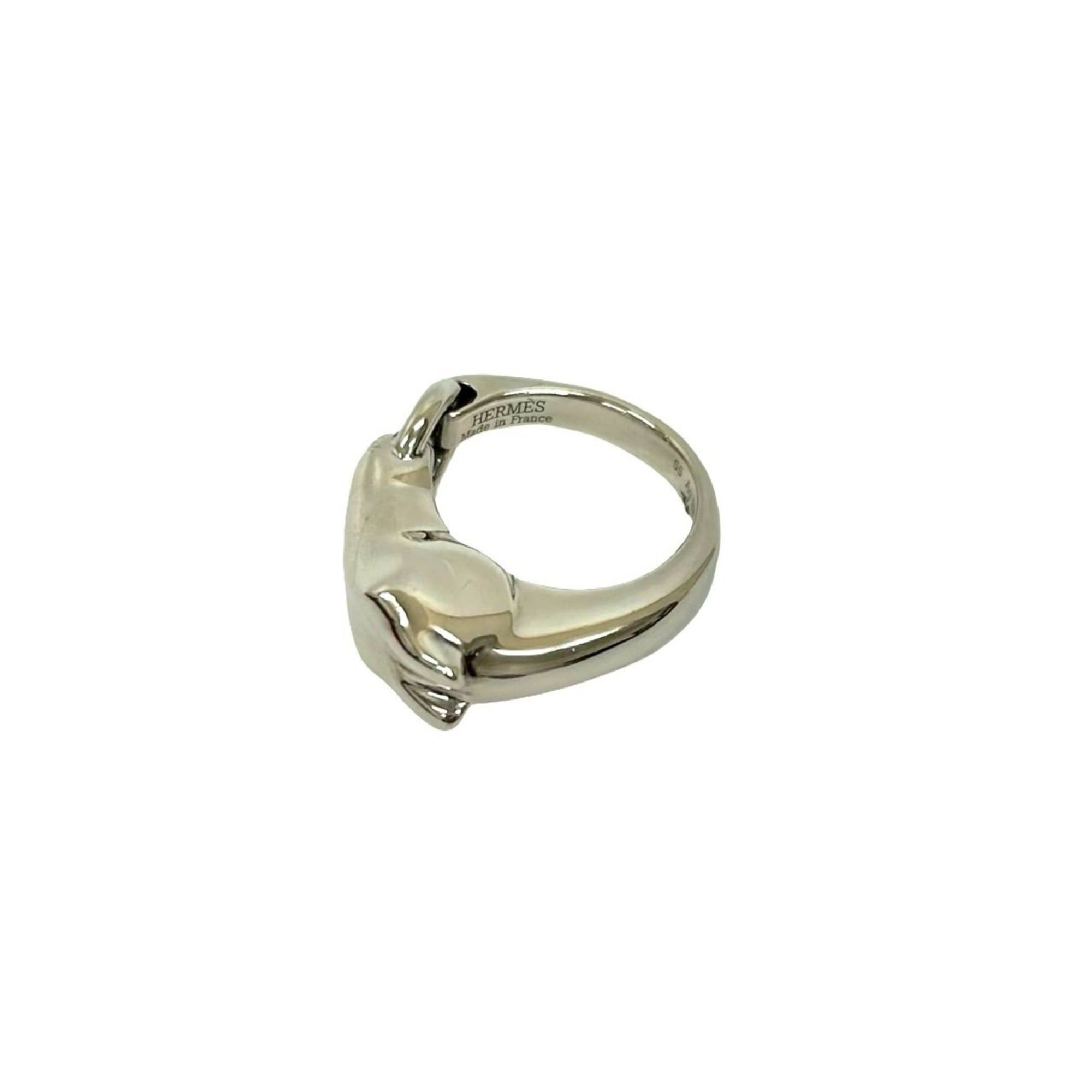 Hermes HERMES Galop Ring, Sterling Silver 925, Size 14, 70616 Size ONE SIZE - 5 Thumbnail