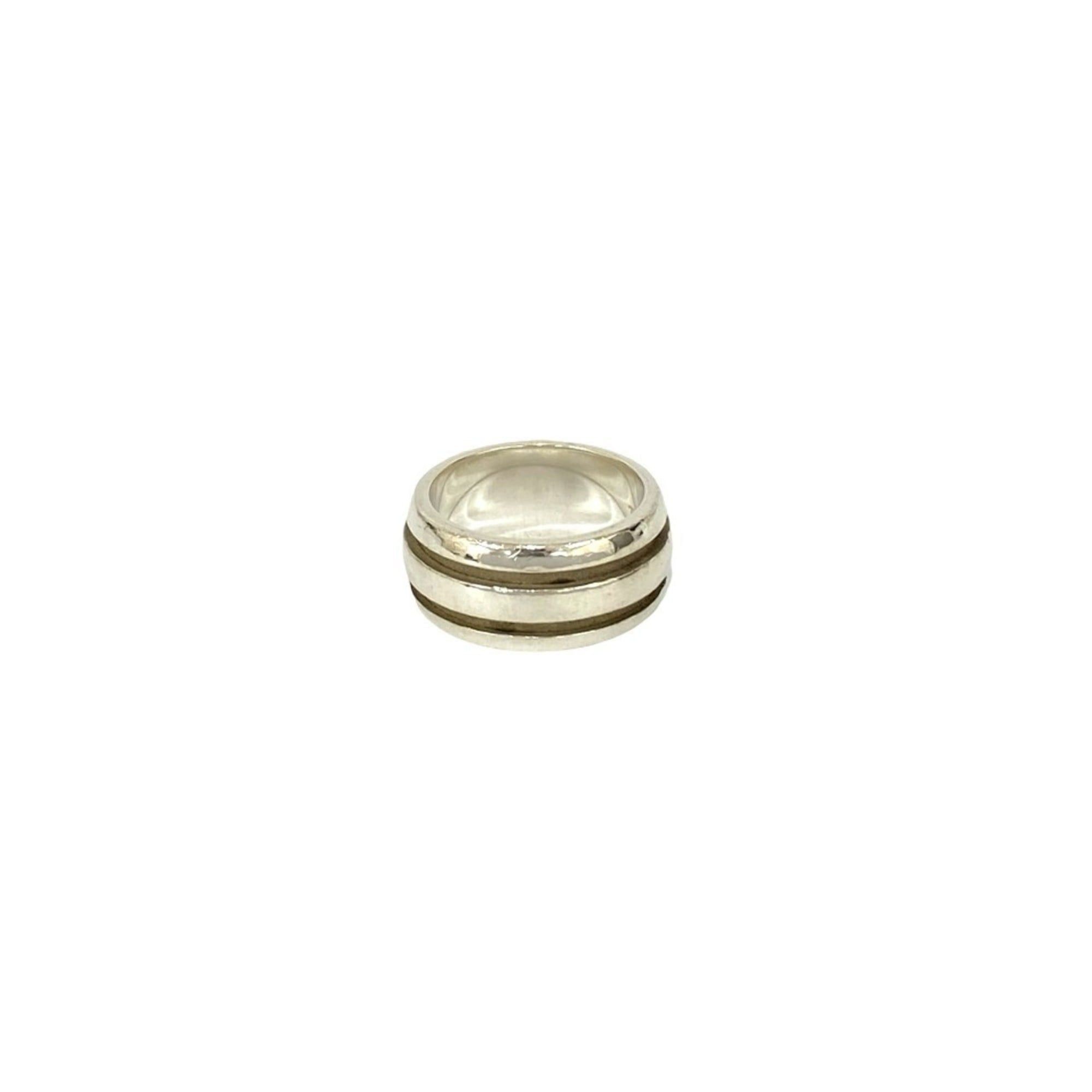 Tiffany & Co. TIFFANY&Co. Tiffany Group Double Line Ring, Sterling Silver 925, Size 10, Silver, Item No. 32023 Size ONE SIZE - 5 Thumbnail