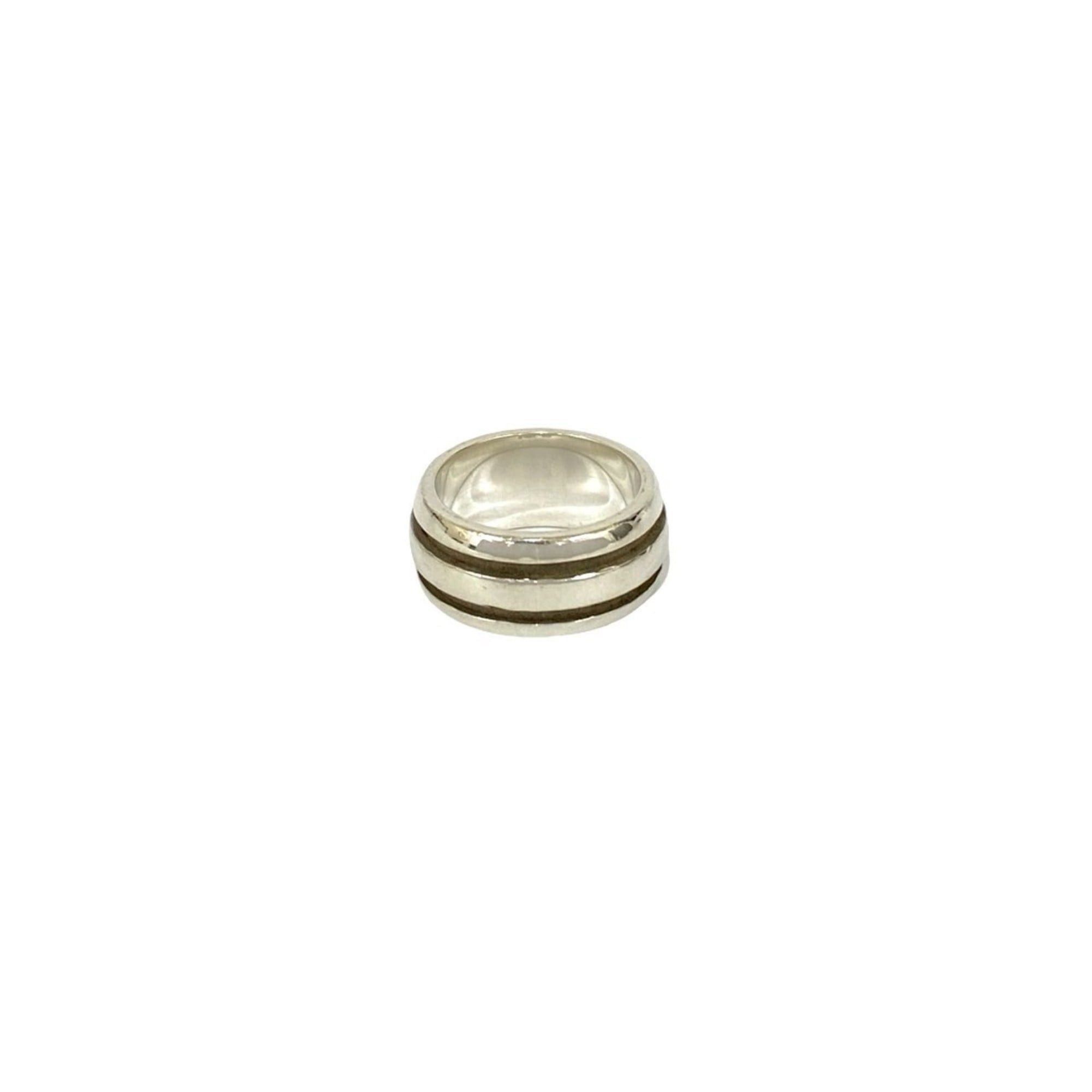 Tiffany & Co. TIFFANY&Co. Tiffany Group Double Line Ring, Sterling Silver 925, Size 10, Silver, Item No. 32023 Size ONE SIZE - 6 Thumbnail