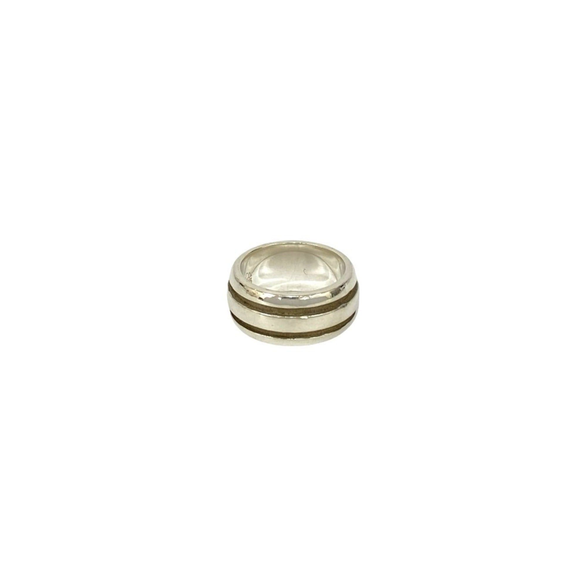 Tiffany & Co. TIFFANY&Co. Tiffany Group Double Line Ring, Sterling Silver 925, Size 10, Silver, Item No. 32023 Size ONE SIZE - 4 Thumbnail