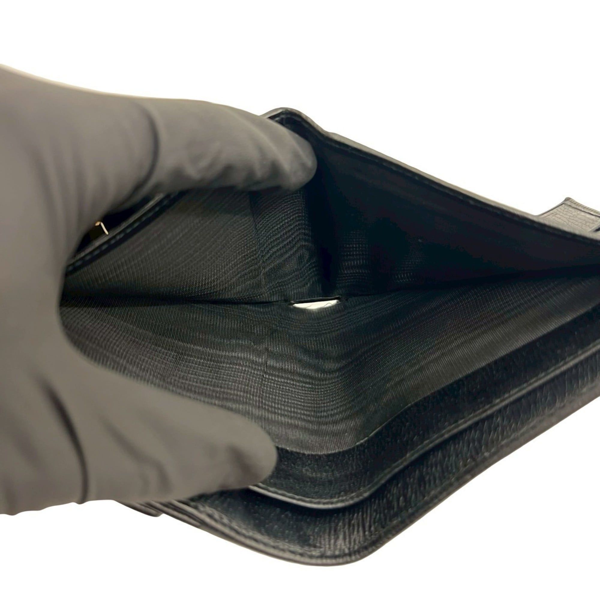 Gucci GUCCI Vintage Jackie Leather Bi-fold Wallet, Black, Item No. 24755 Size ONE SIZE - 8 Thumbnail