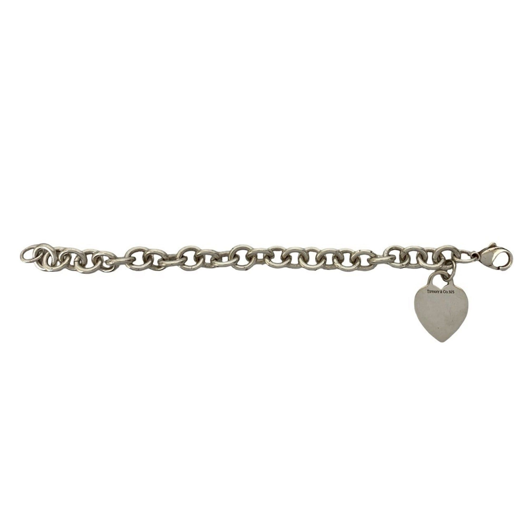 Tiffany & Co. TIFFANY&Co. Tiffany Heart Tag Chain Bracelet, Sterling Silver 925, Item No. 34424 Size ONE SIZE - 5 Thumbnail