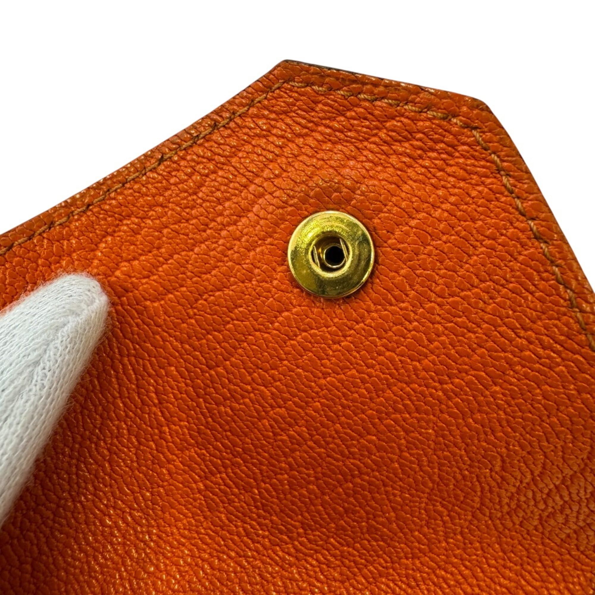 Hermes HERMES Le Vingt-Quatre Compact Wallet, Coin Purse, Case, Orange Size ONE SIZE - 11 Thumbnail