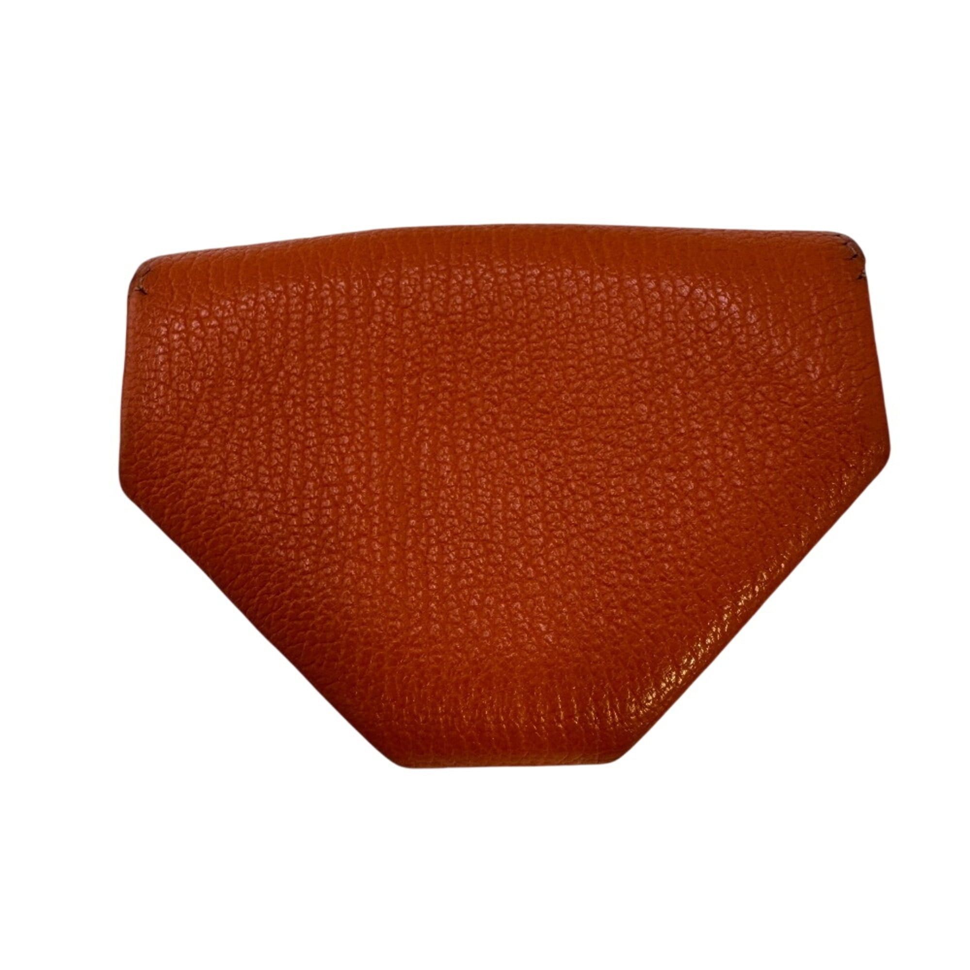 Hermes HERMES Le Vingt-Quatre Compact Wallet, Coin Purse, Case, Orange Size ONE SIZE - 2 Thumbnail