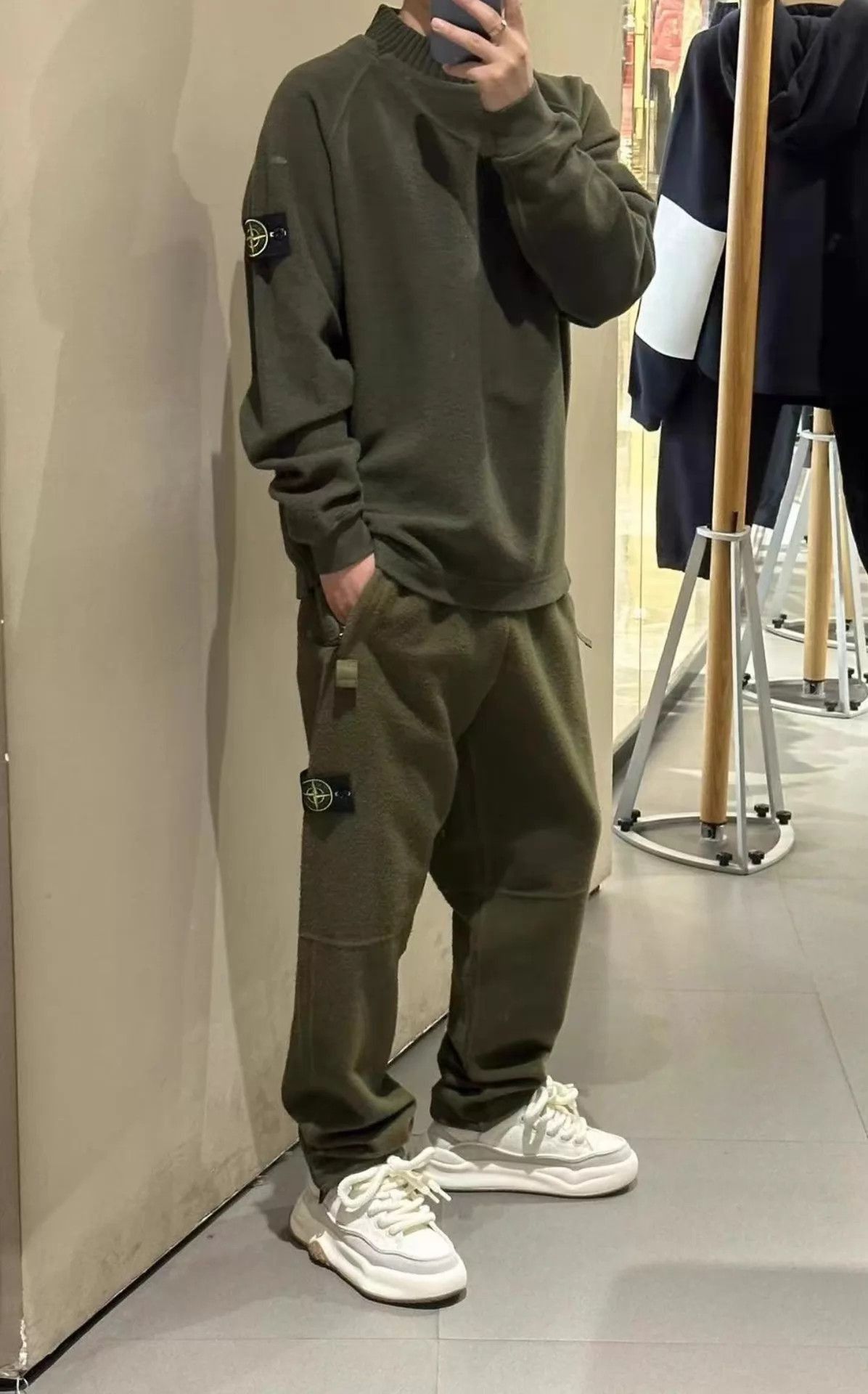 Stone Island Green Crew Neck Long Sleeve Sweatshirt Size US XL / EU 56 / 4 - 6 Thumbnail