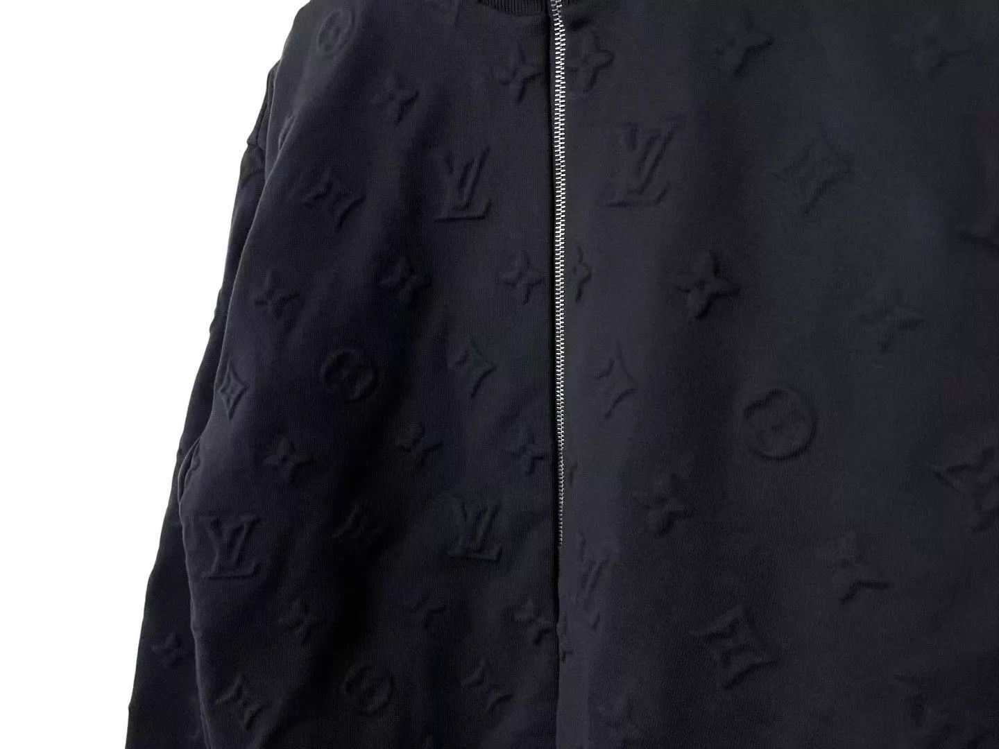 Louis Vuitton Black Quilted Bomber Jacket with Zip Closure Size US M / EU 48-50 / 2 - 2 Thumbnail