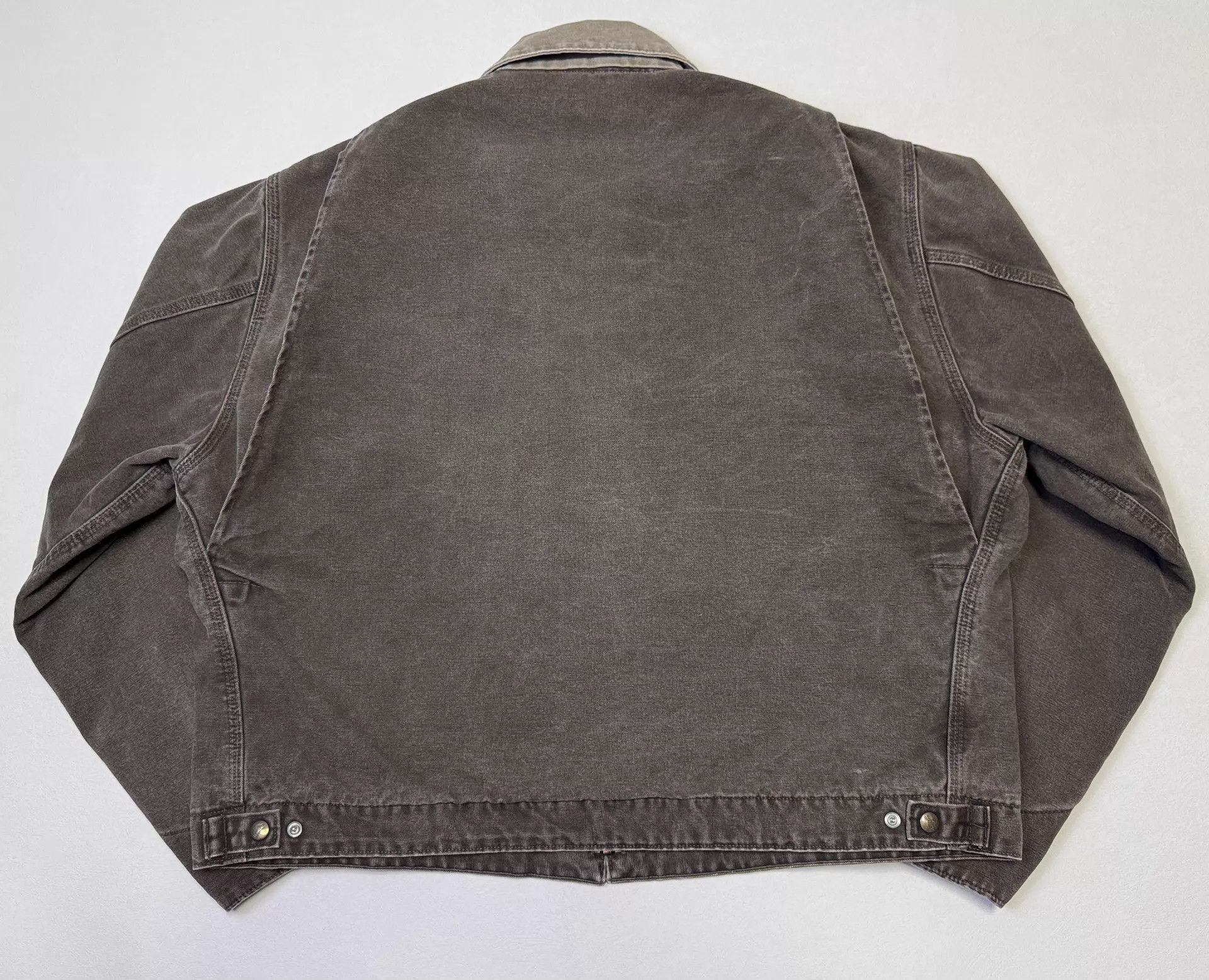 Carhartt Brown Work Jacket with Zipper and Chest Pocket Size US XXL / EU 58 / 5 - 5 Thumbnail