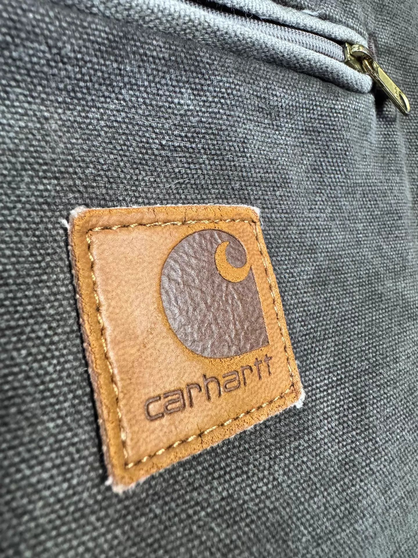 Carhartt Brown Work Jacket with Zipper and Chest Pocket Size US XXL / EU 58 / 5 - 7 Thumbnail