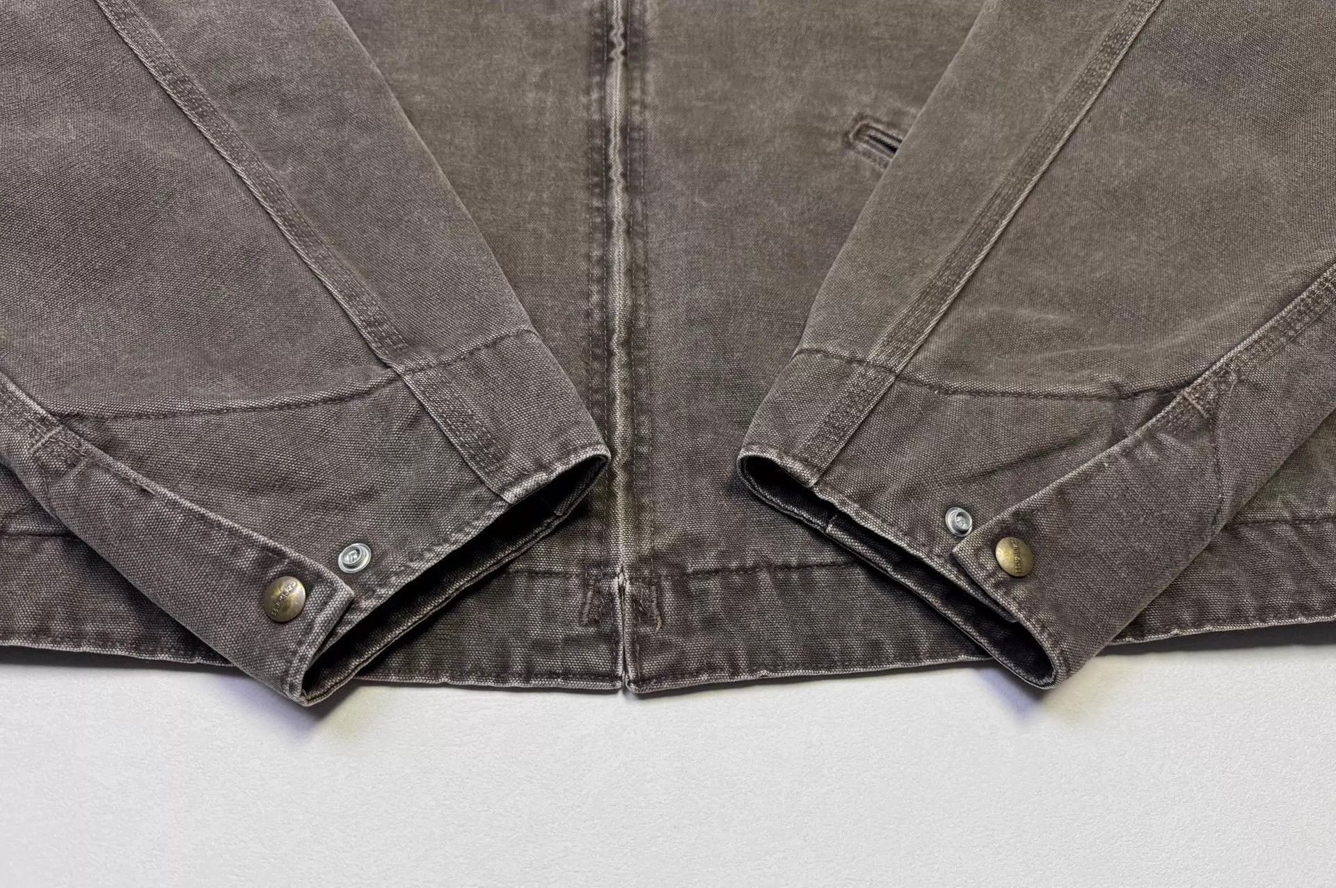 Carhartt Brown Work Jacket with Zipper and Chest Pocket Size US XXL / EU 58 / 5 - 3 Thumbnail
