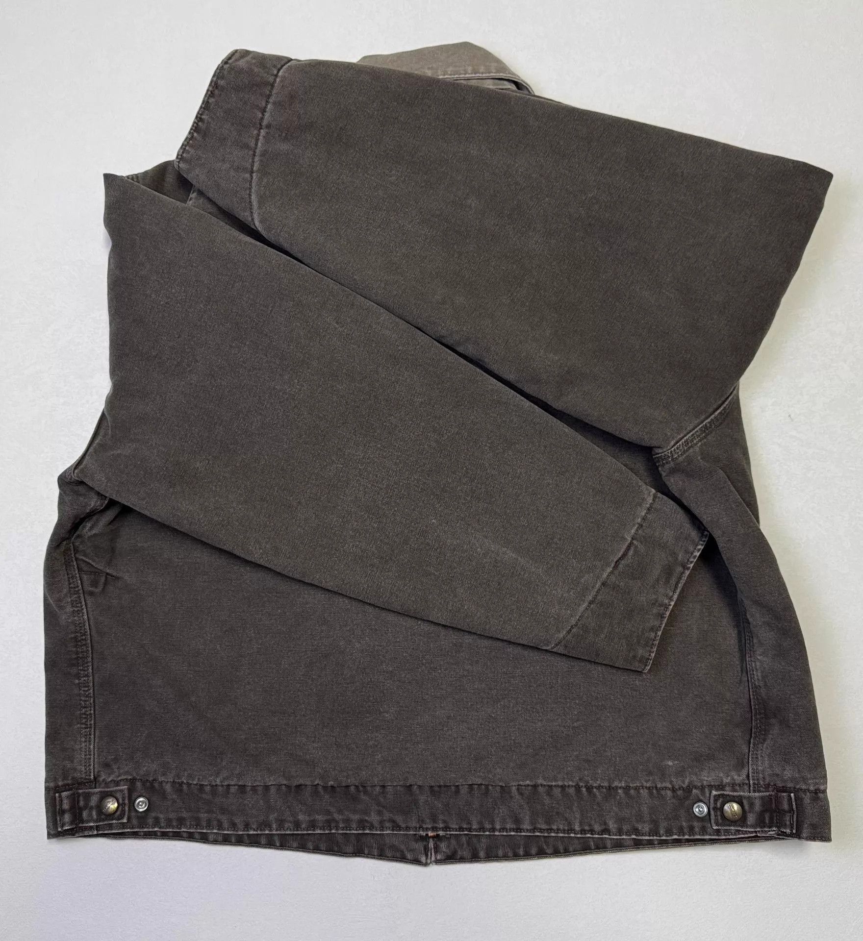 Carhartt Brown Work Jacket with Zipper and Chest Pocket Size US XXL / EU 58 / 5 - 6 Thumbnail