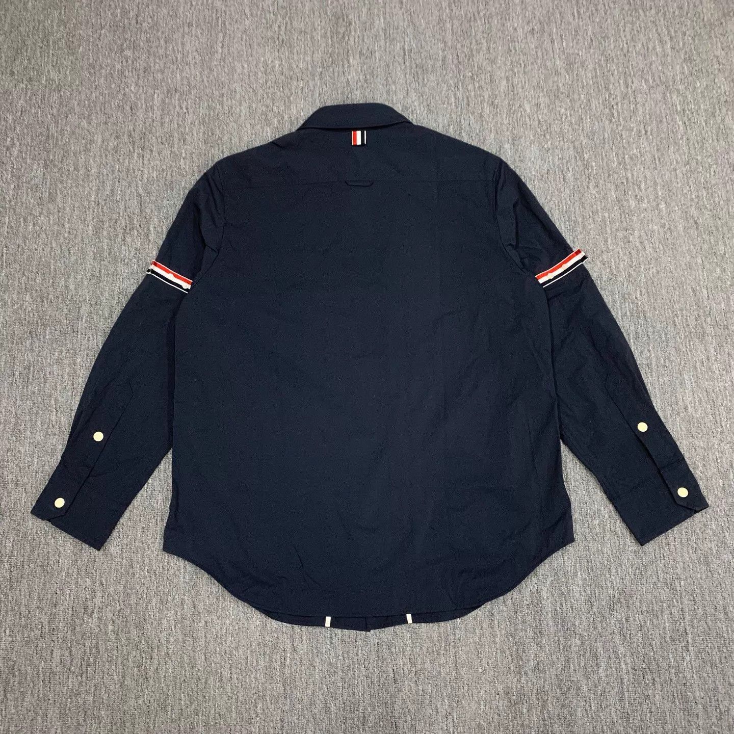 Thom Browne Blue Long Sleeve Button-Up Shirt XL Size US XL / EU 56 / 4 - 2 Thumbnail