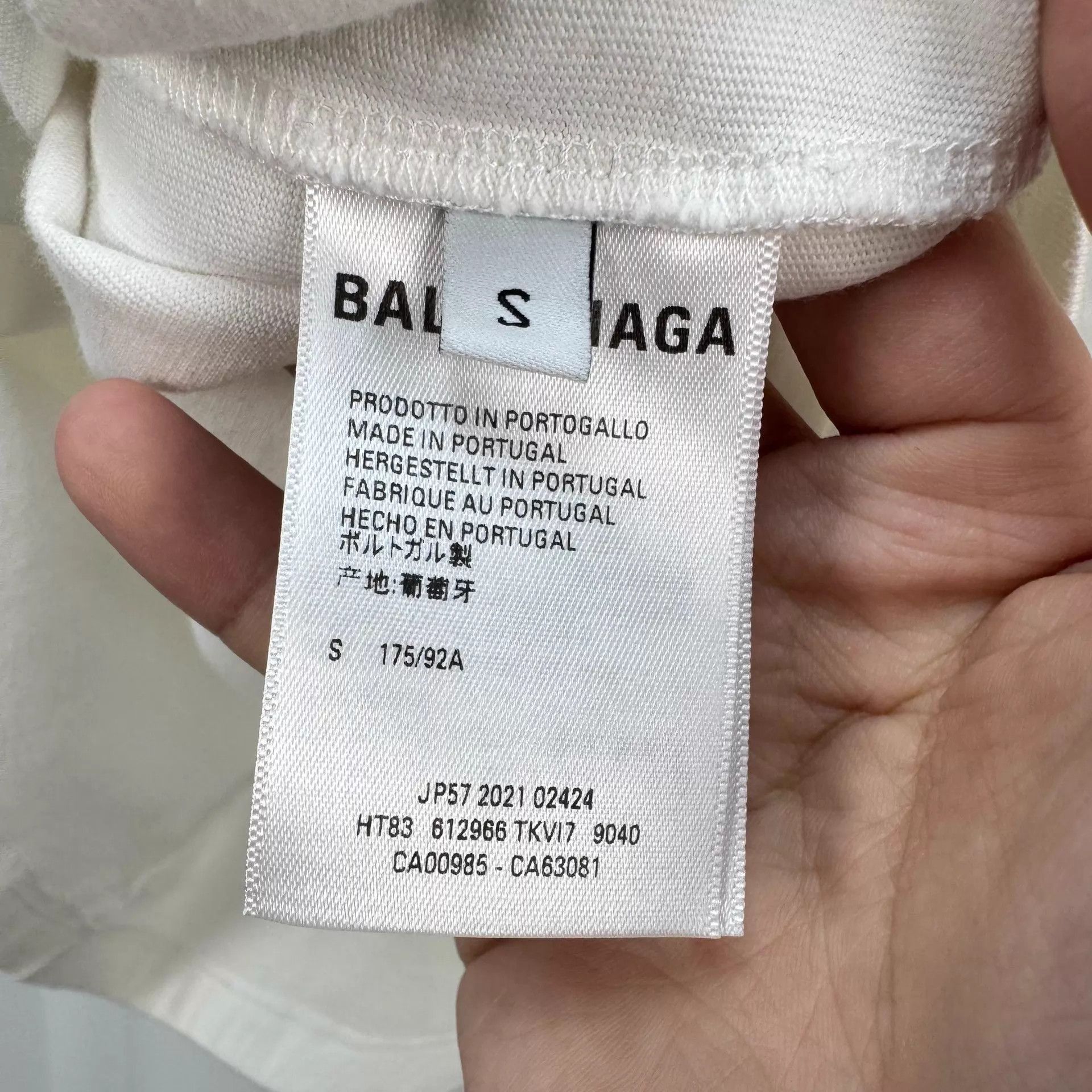Balenciaga White Short Sleeve Oversized T-Shirt Size US S / EU 44-46 / 1 - 6 Thumbnail