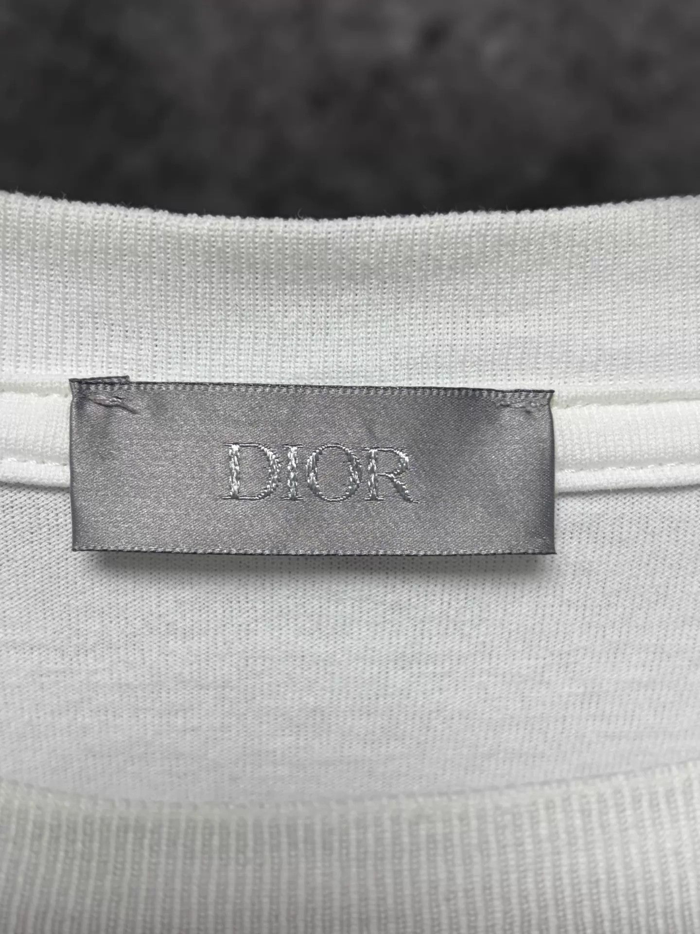 Dior White Short Sleeve Embroidered T-Shirt Size US M / EU 48-50 / 2 - 3 Thumbnail