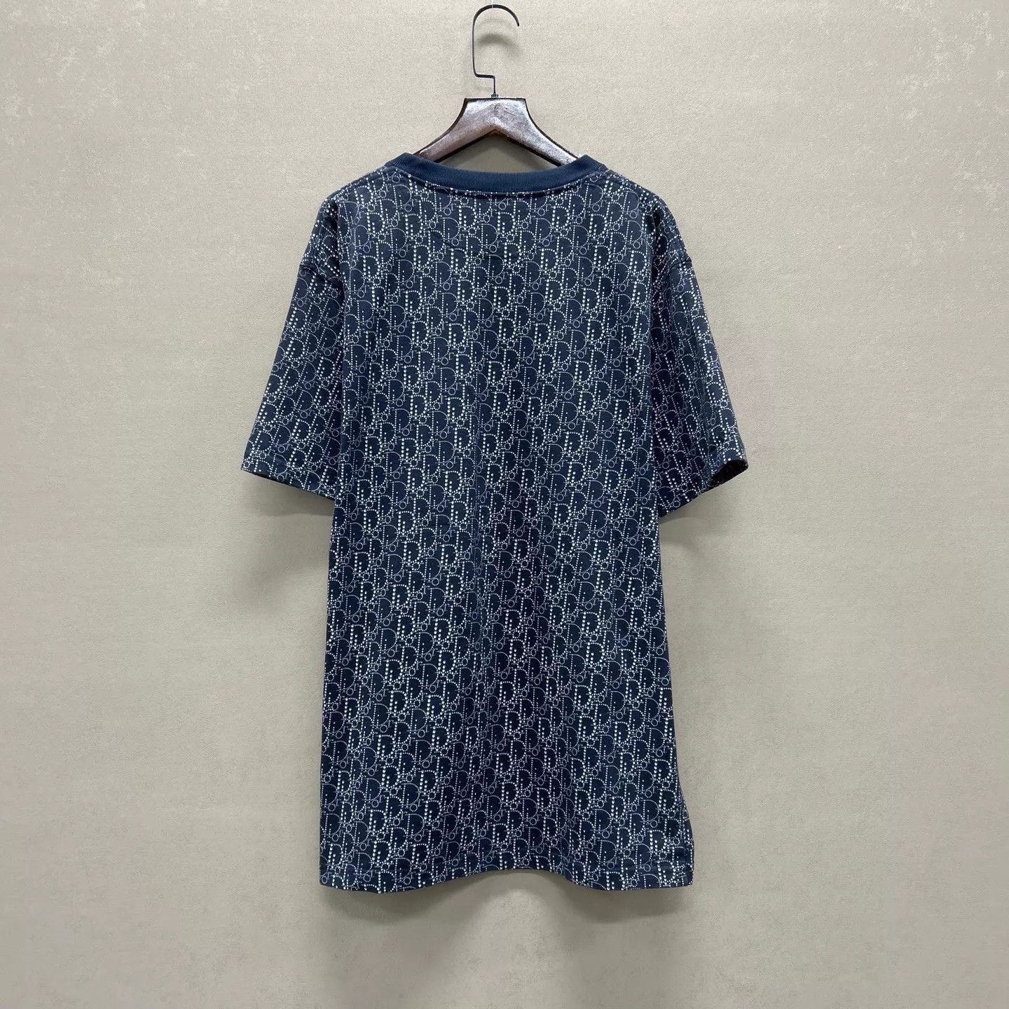 Dior Blue Patterned Short-Sleeve Shirt Size US XL / EU 56 / 4 - 2 Thumbnail