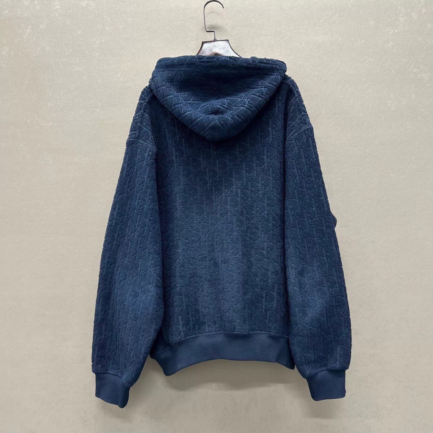 Dior Blue Textured Hoodie - Size L Size US L / EU 52-54 / 3 - 2 Thumbnail