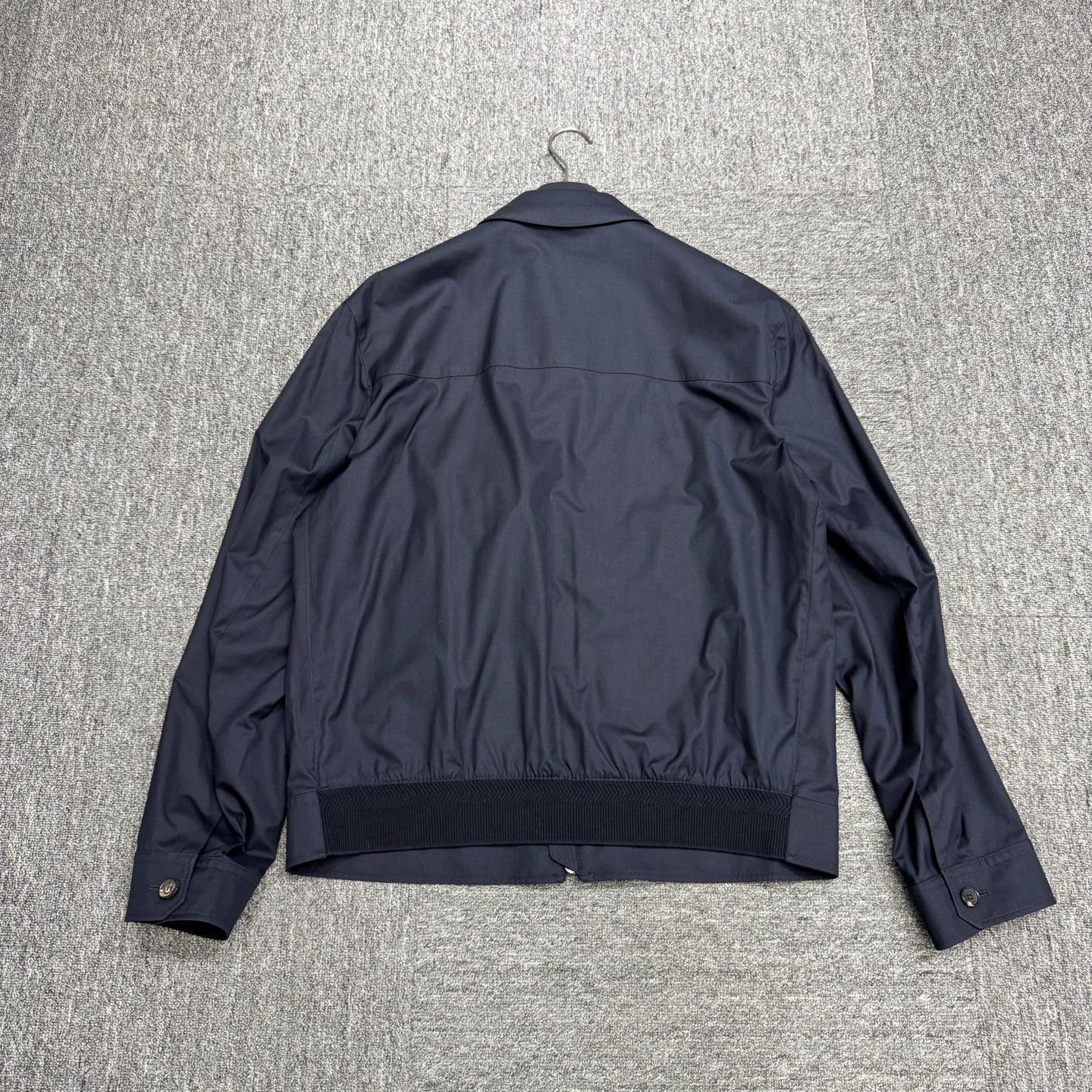 Ermenegildo Zegna Blue Zip-Front Collared Jacket Size US L / EU 52-54 / 3 - 5 Thumbnail