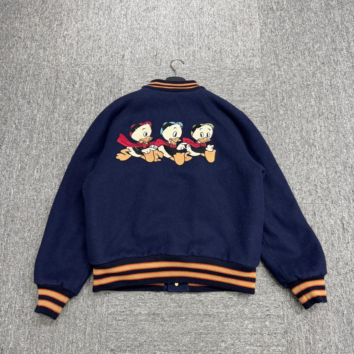 Gucci Blue Varsity Bomber Jacket with Striped Sleeves Size US S / EU 44-46 / 1 - 5 Thumbnail
