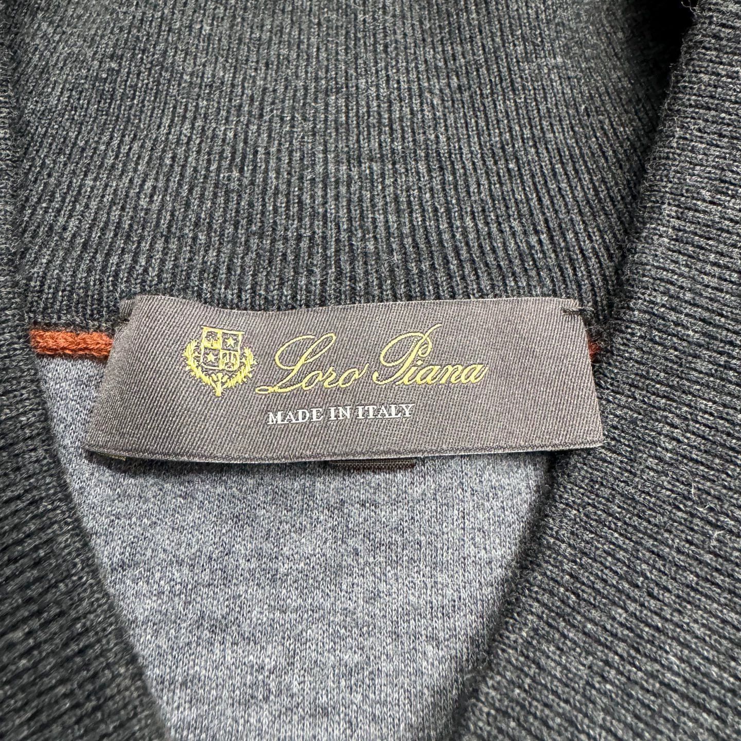 Loro Piana Black Zip-Front Bomber Jacket Size US M / EU 48-50 / 2 - 2 Thumbnail