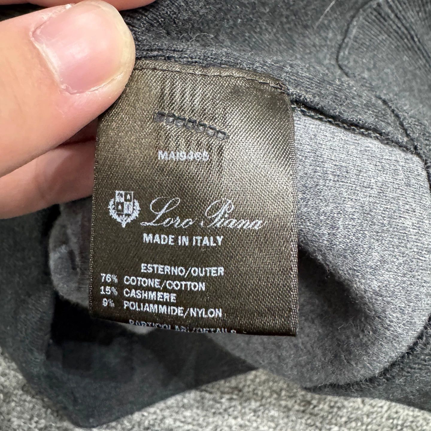 Loro Piana Black Zip-Front Bomber Jacket Size US M / EU 48-50 / 2 - 3 Thumbnail