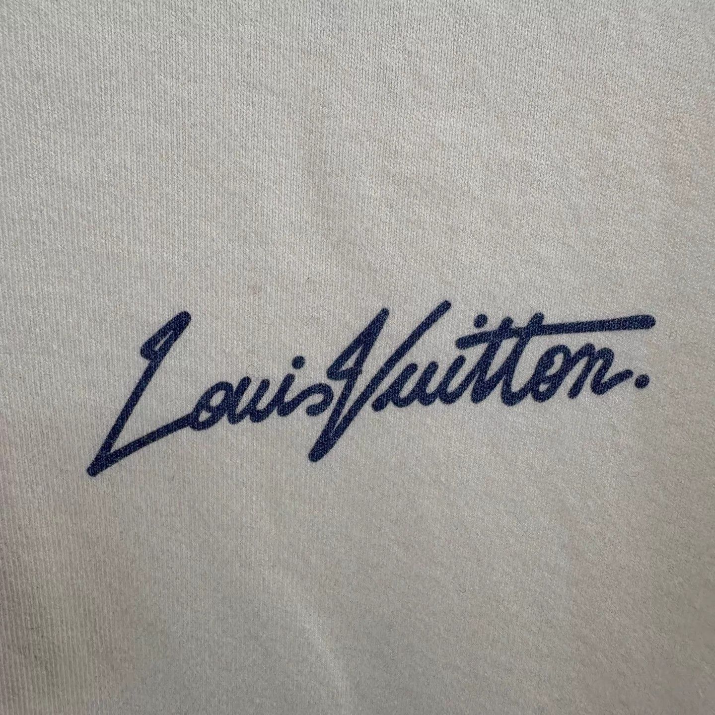 Louis Vuitton White Short-Sleeve T-Shirt with Pumpkin Print Size US S / EU 44-46 / 1 - 4 Thumbnail