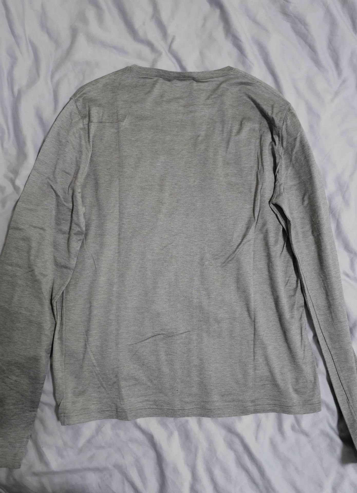 Dior Gray Long-Sleeve Shirt with Small Embroidered Design Size US S / EU 44-46 / 1 - 2 Thumbnail
