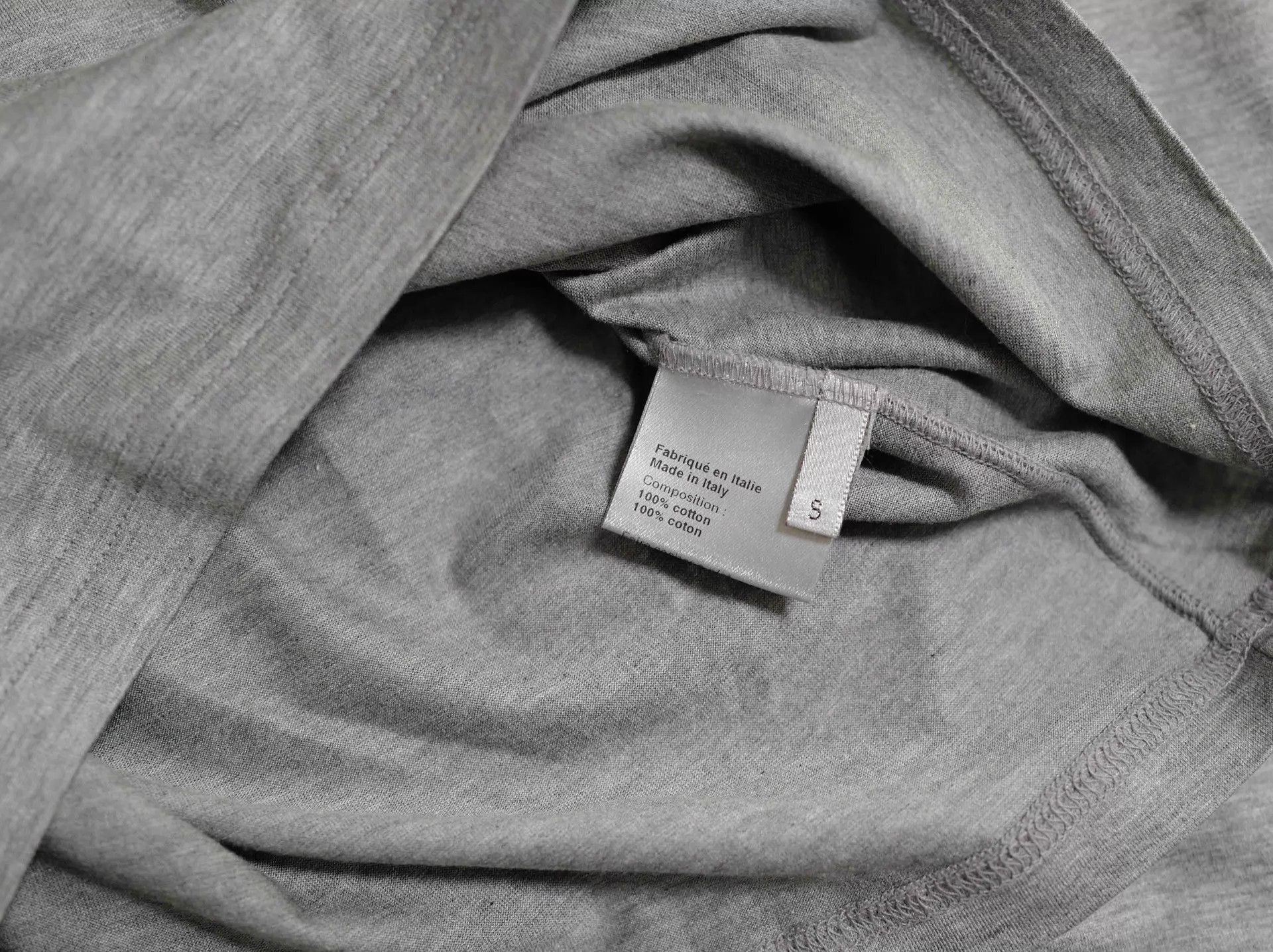 Dior Gray Long-Sleeve Shirt with Small Embroidered Design Size US S / EU 44-46 / 1 - 4 Thumbnail