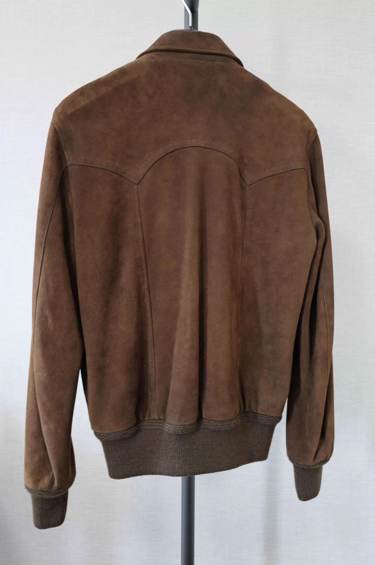 Saint Laurent Paris Brown Suede Zip-Front Jacket Size S Size US S / EU 44-46 / 1 - 2 Thumbnail