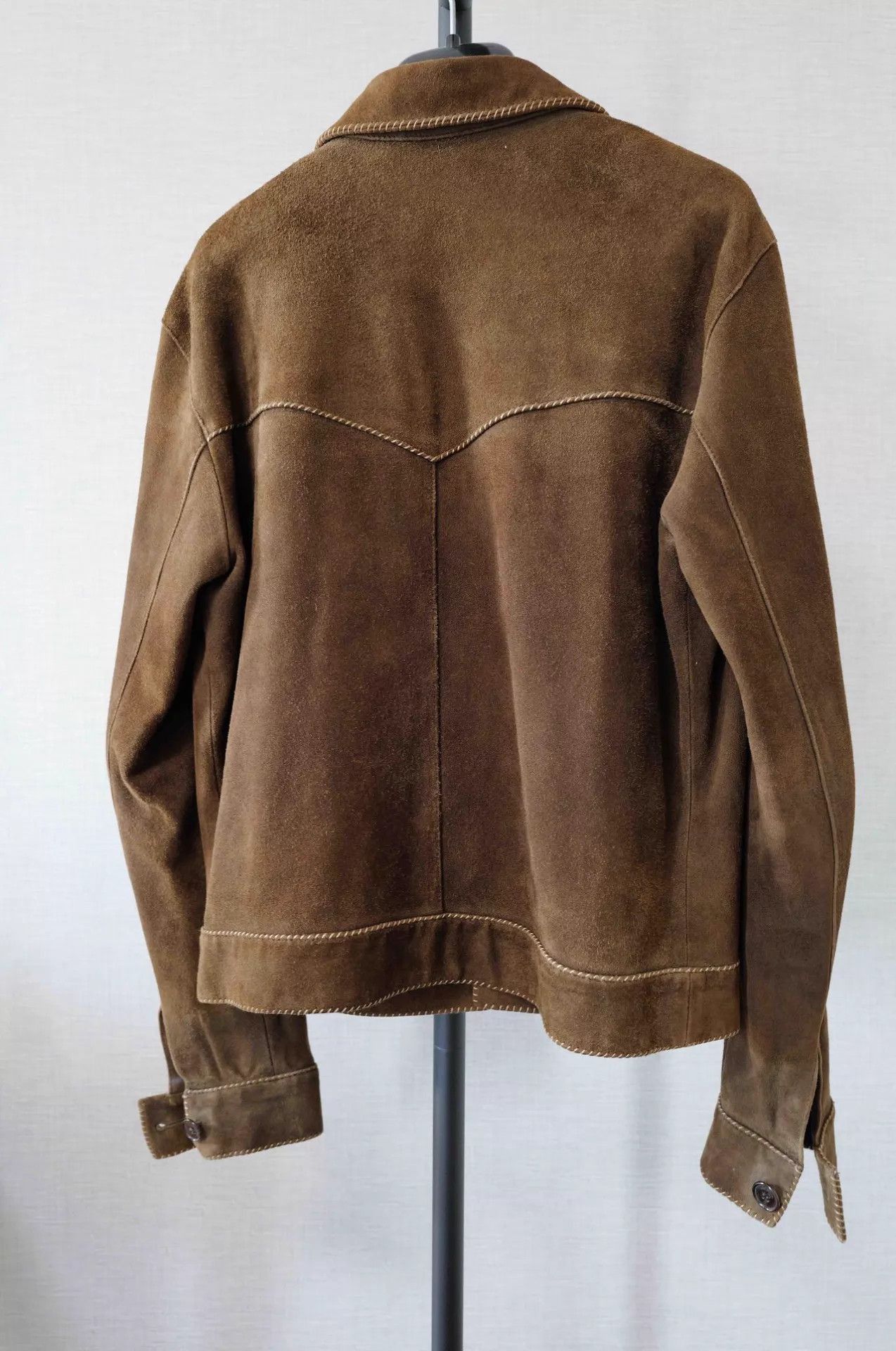 Saint Laurent Paris Brown Suede Button-Front Jacket Size US M / EU 48-50 / 2 - 2 Thumbnail