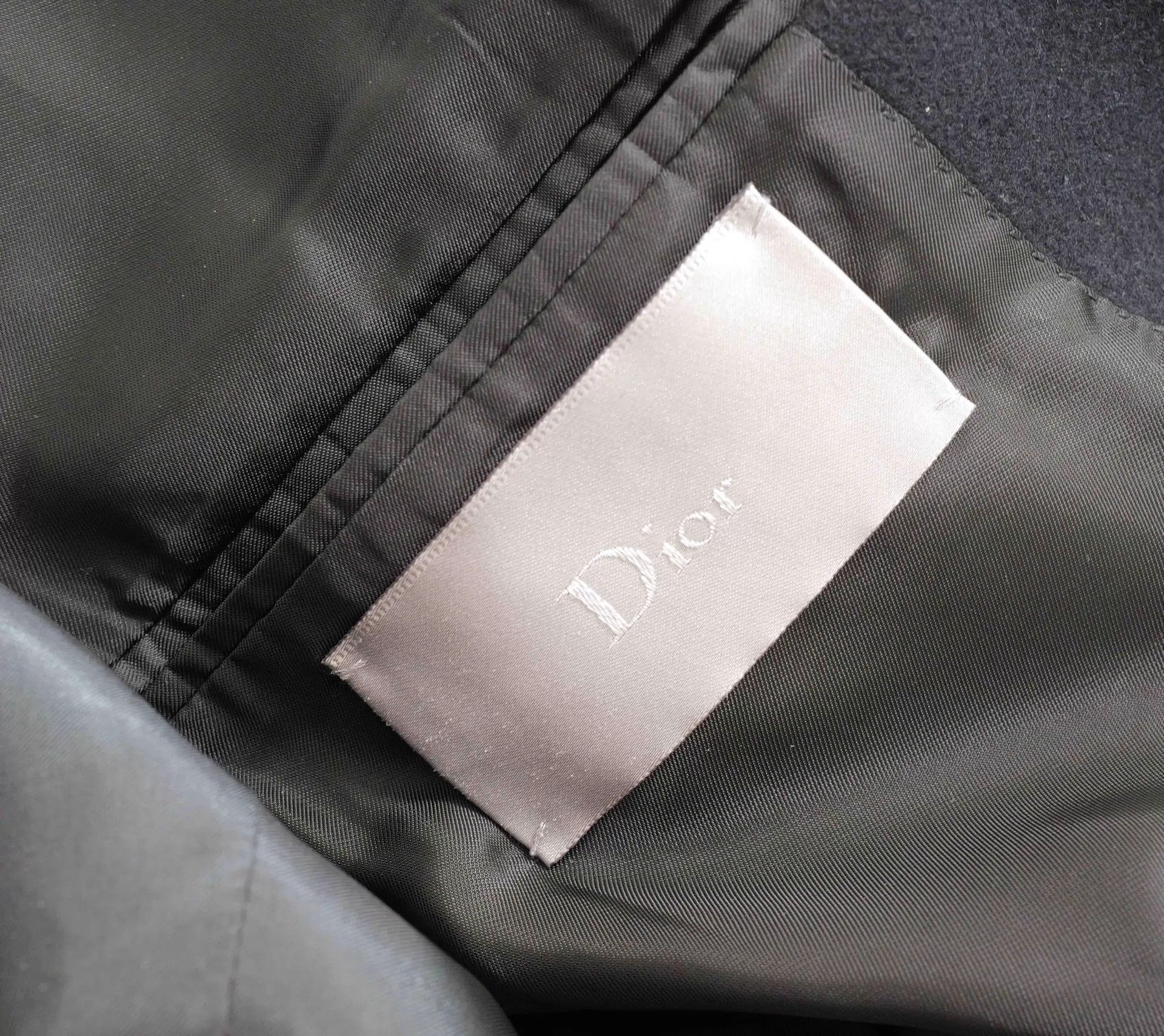 Dior Black Long Heavy Coat - Size S Size US S / EU 44-46 / 1 - 6 Thumbnail