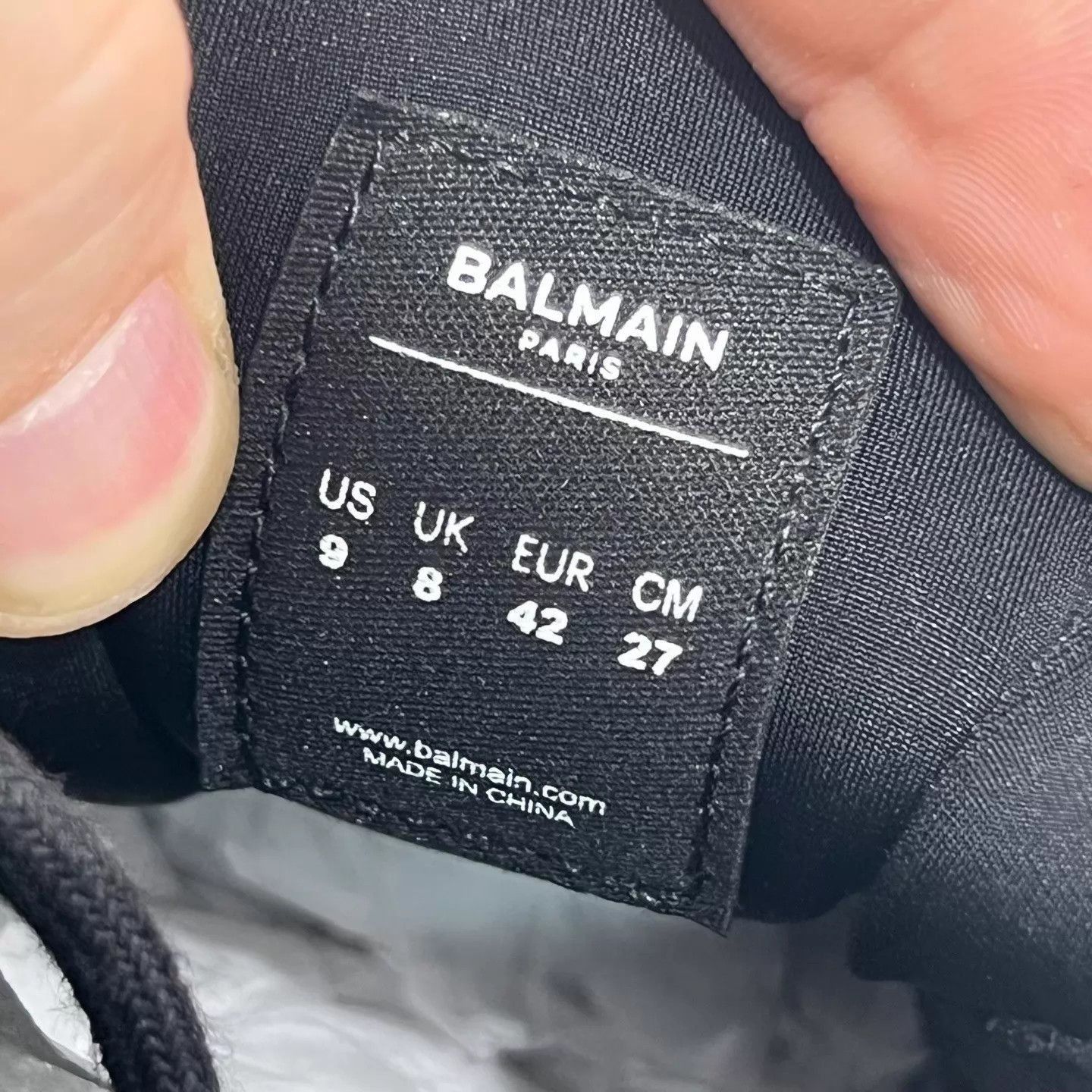 Balmain Multi-Color Low-Top Sneakers Size 9 Size US 9 / EU 42 - 8 Thumbnail