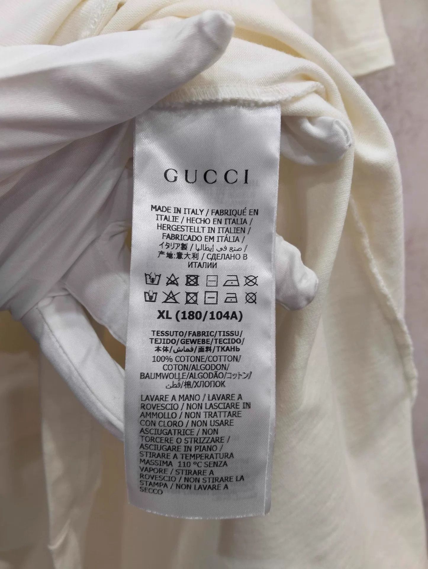 Gucci Original Graphic Short Sleeve T-Shirt Size US XL / EU 56 / 4 - 5 Thumbnail