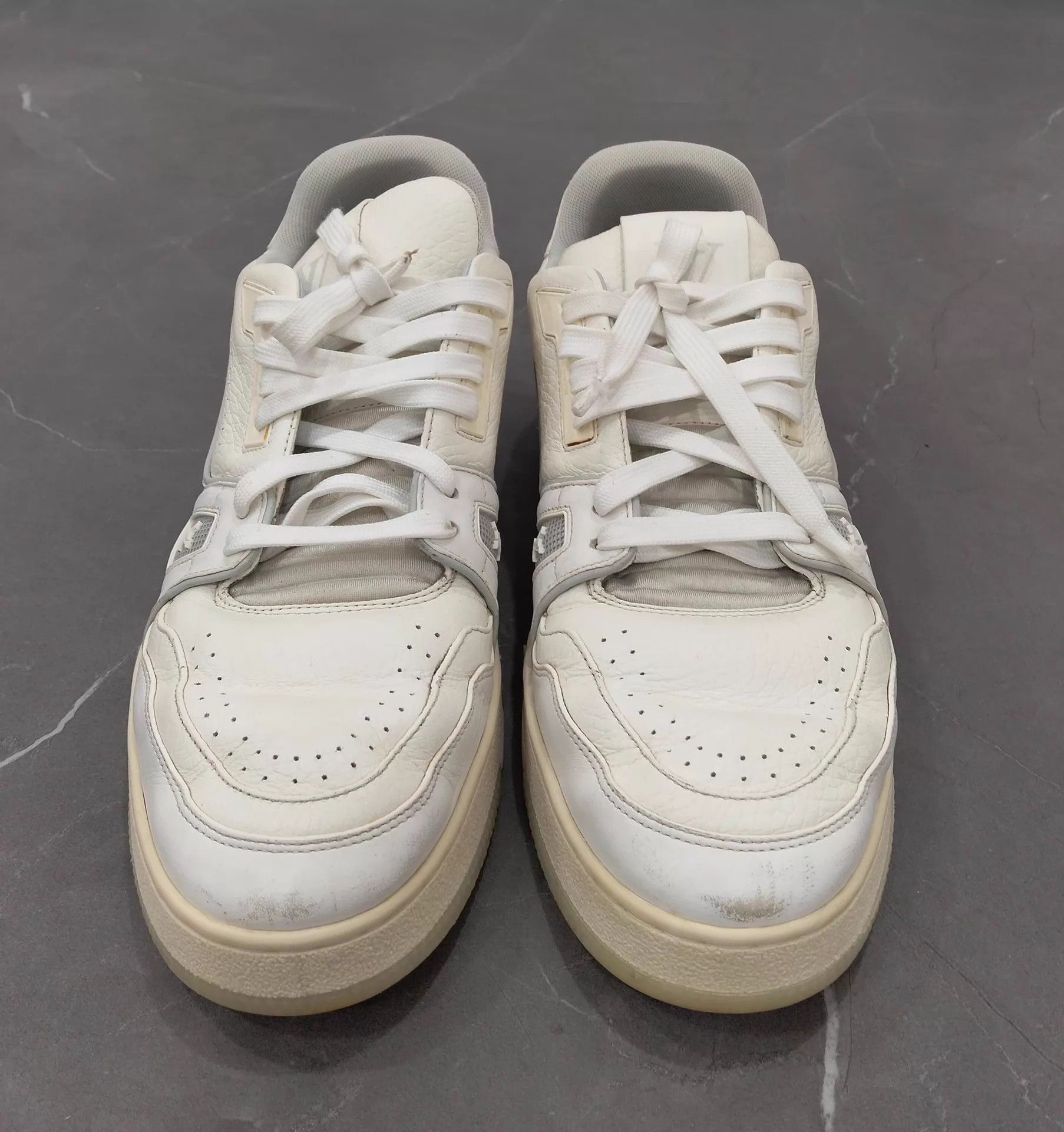 Louis Vuitton White Low-Top Sneakers Size 9 Size US 9 / EU 42 - 4 Thumbnail