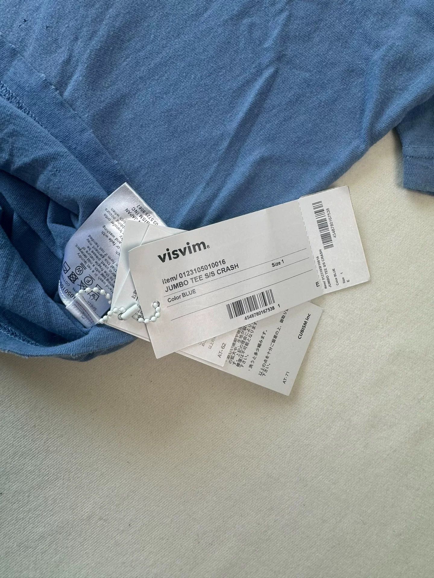 Visvim VISVIM 23SS JUMBO TEE S/S CRASH Size US S / EU 44-46 / 1 - 6 Thumbnail