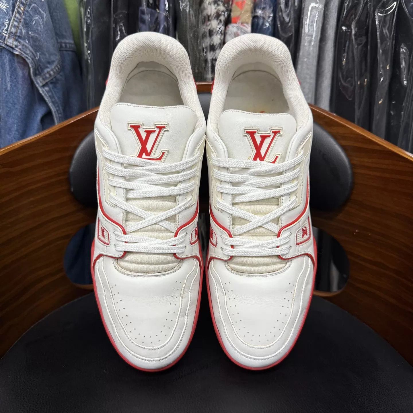 Louis Vuitton White Low-Top Sneakers Size 9 Size US 9 / EU 42 - 5 Thumbnail
