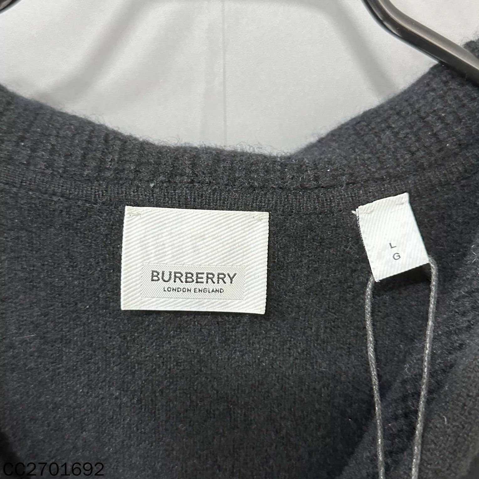 Burberry Black Zip-Up Hoodie with Drawstring - Size L Size US L / EU 52-54 / 3 - 6 Thumbnail