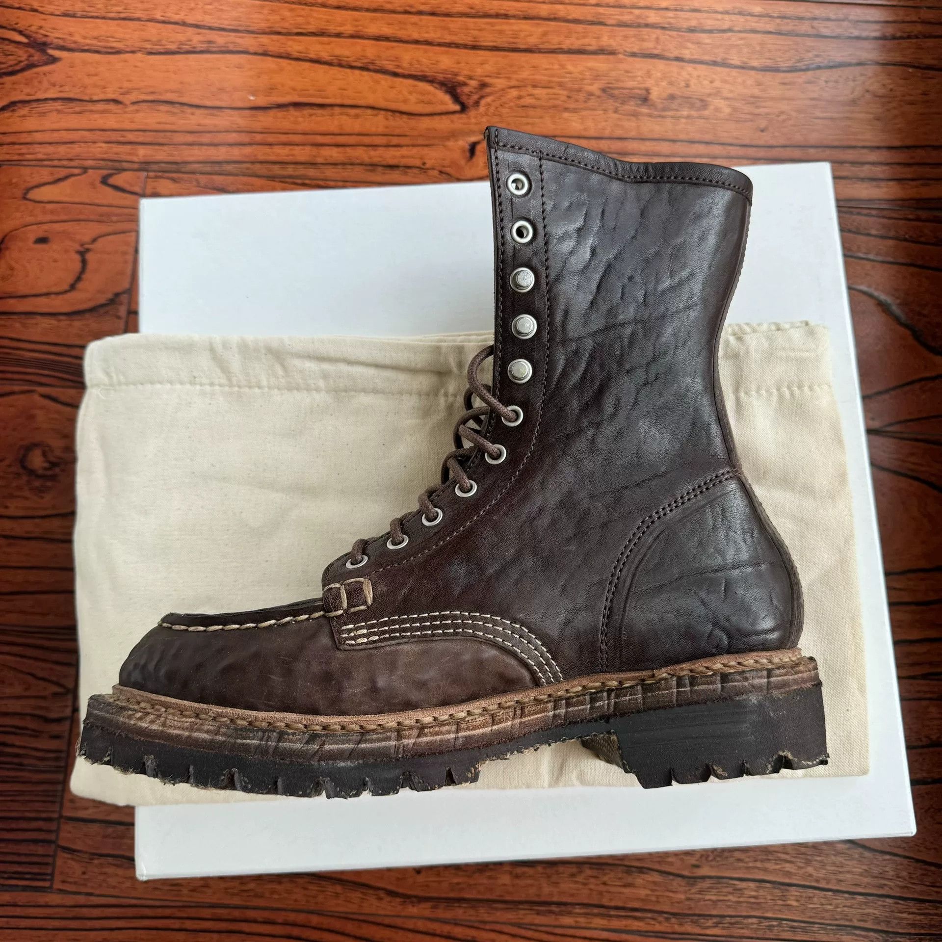 Visvim VISVIM SCOUT MOC BOOTS HI-FOLK Size US 8 / EU 41 - 4 Thumbnail