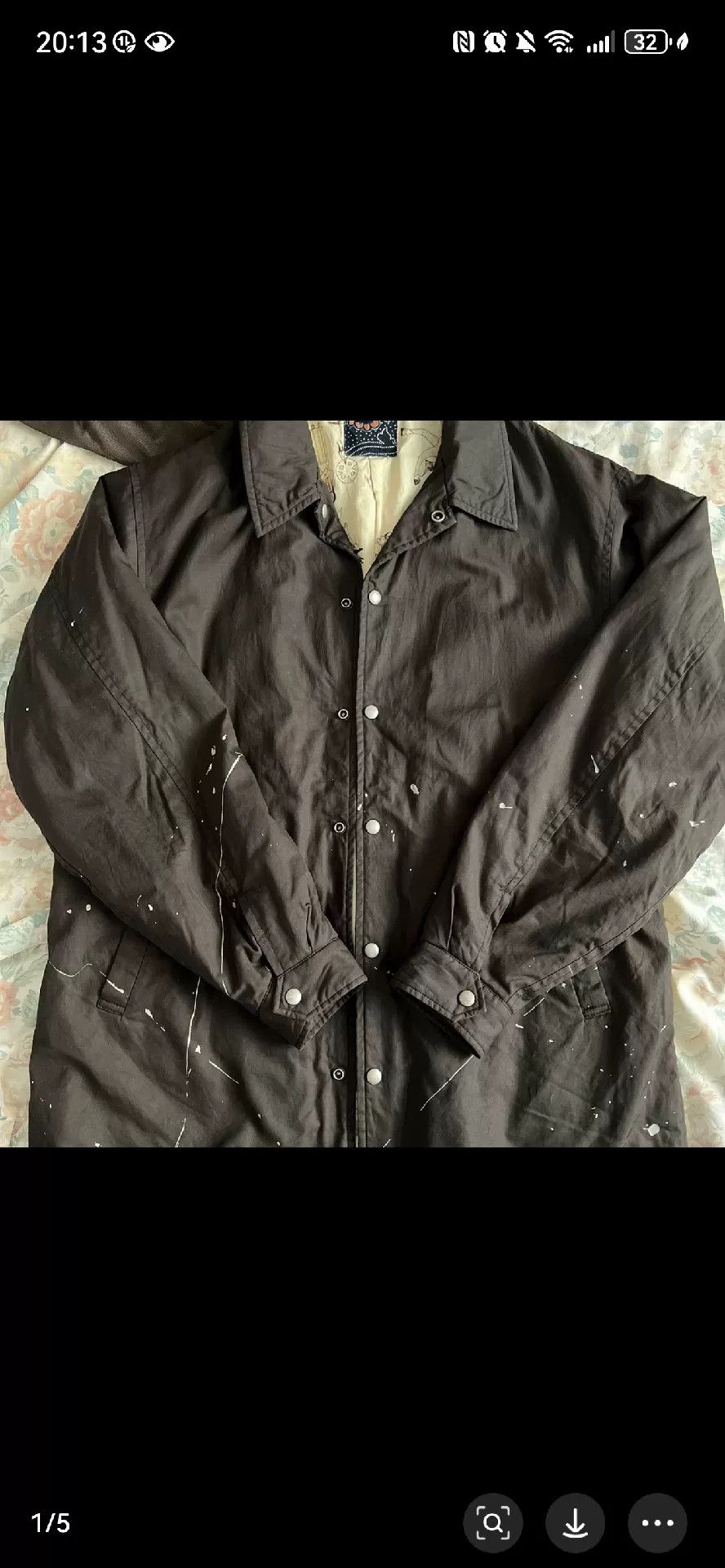 Visvim Visvim 20AW ICT Splatter Paint Coach Jacket Size US L / EU 52-54 / 3 - 7 Thumbnail