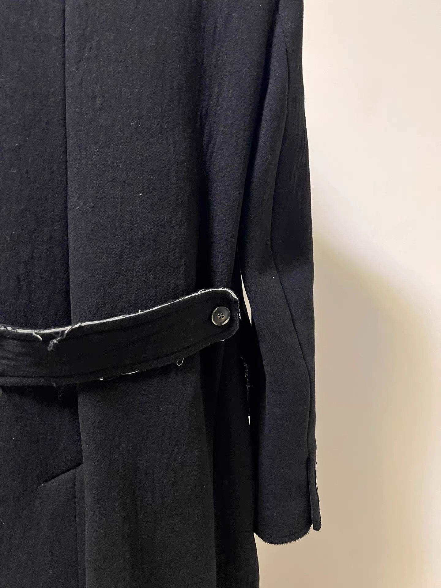 Uma Wang Black Double-Breasted Long Coat Size US M / EU 48-50 / 2 - 7 Thumbnail