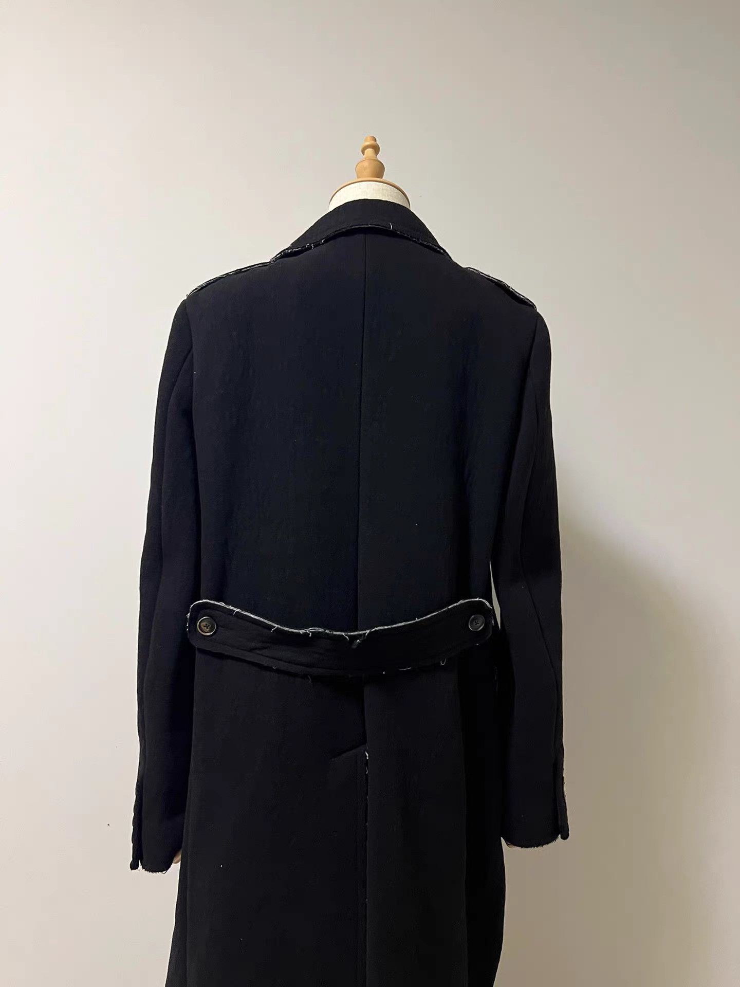 Uma Wang Black Double-Breasted Long Coat Size US M / EU 48-50 / 2 - 6 Thumbnail