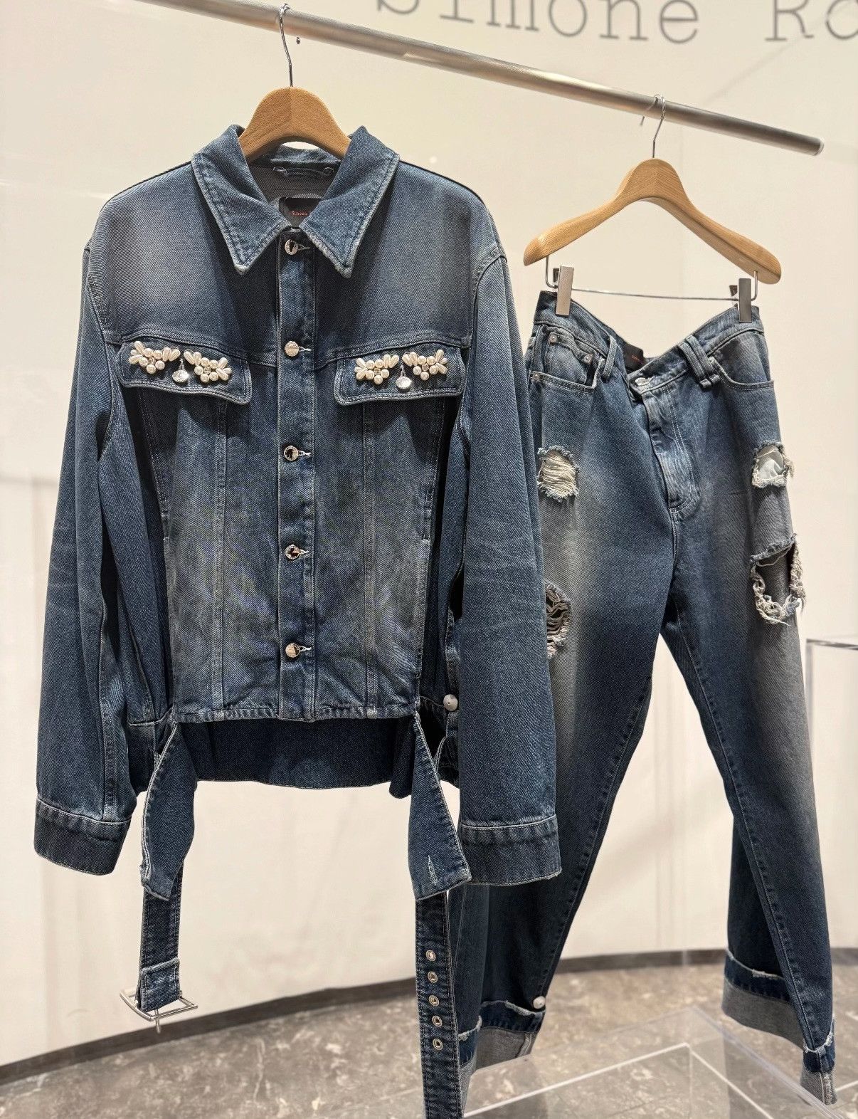 Simone Rocha Simone Rocha 25FW Denim Jacket Size L / US 10 / IT 46 - 2 Thumbnail