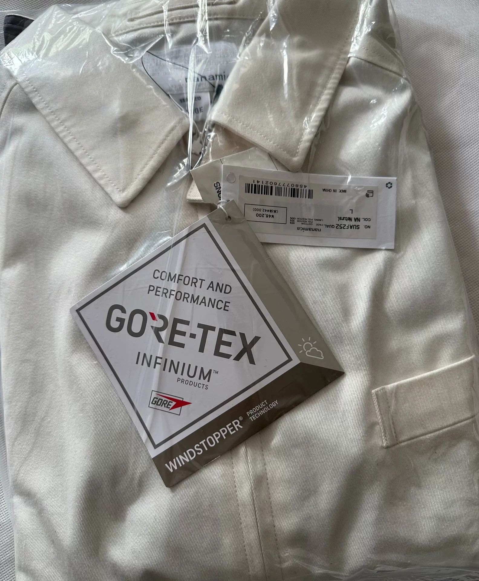 Nanamica nanamica GORE-TEX INFINIUM Chino Crew Jacket Size US L / EU 52-54 / 3 - 5 Thumbnail
