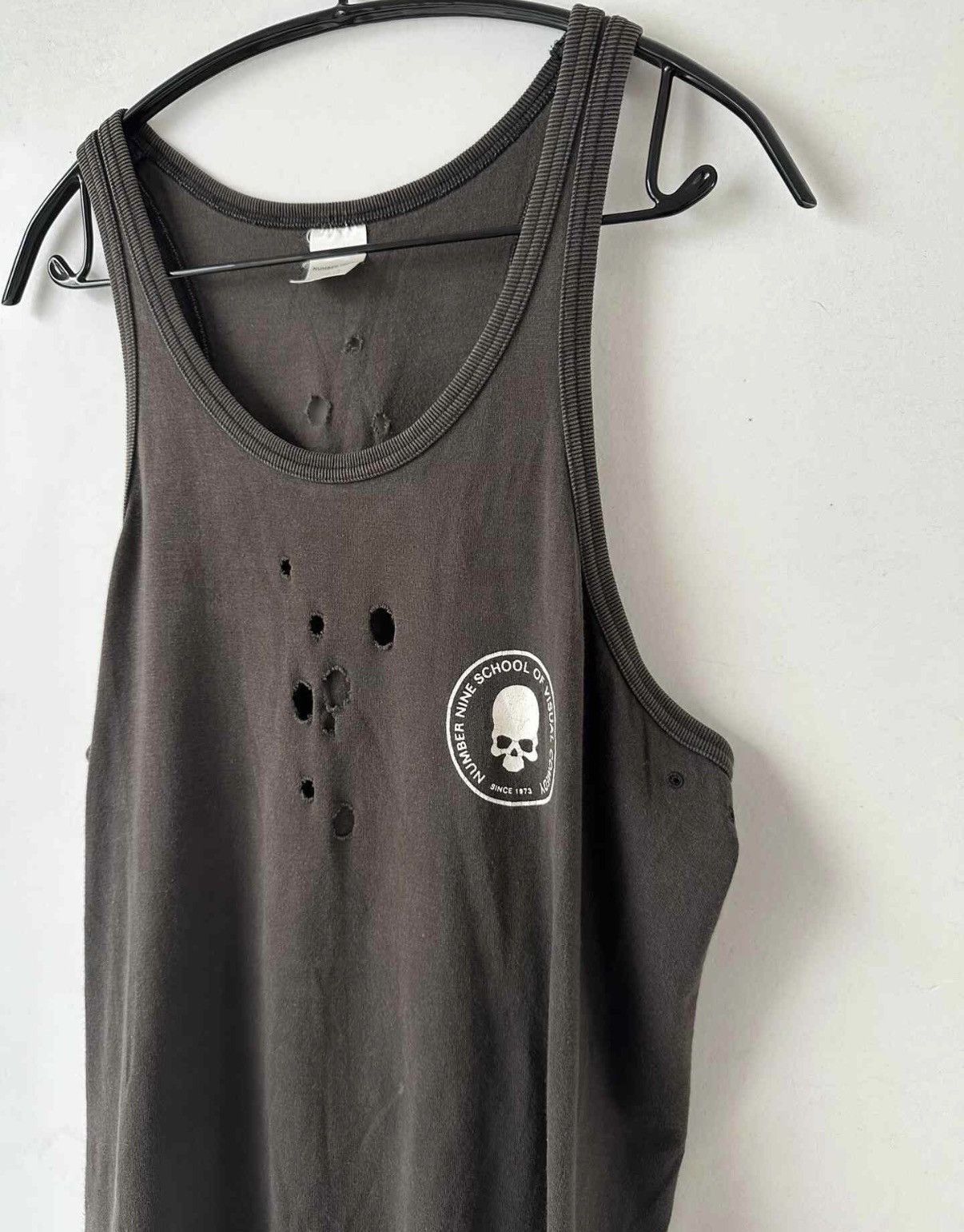 Number (N)ine Distressed Skull Graphic Sleeveless Top Size US L / EU 52-54 / 3 - 2 Thumbnail