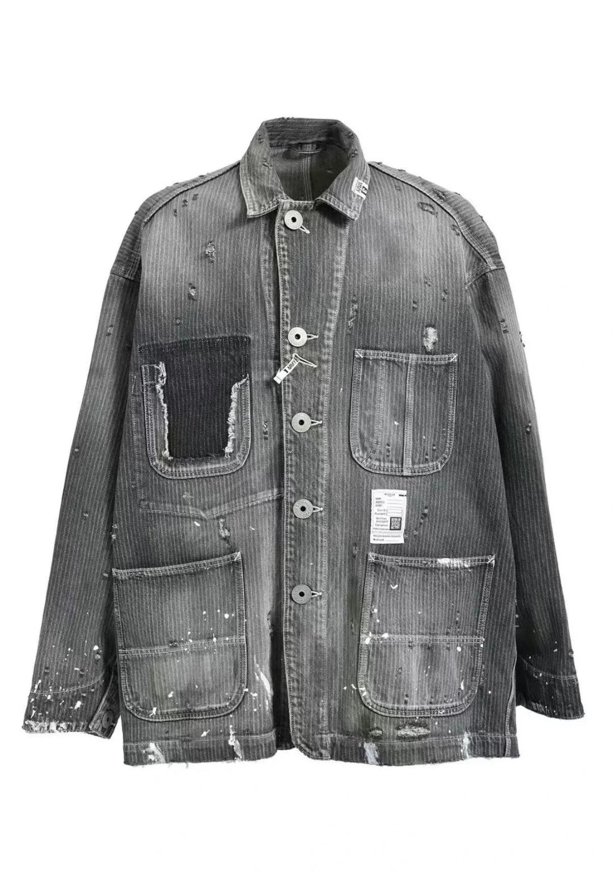 Maison MIHARA YASUHIRO MIHARA YASUHIRO 25SS Distressed Shirt Jacket Size US M / EU 48-50 / 2 - 3 Thumbnail